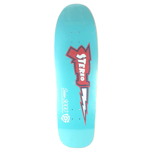 Stereo Series 3000 Ray Gun Teal Red Blue 9.75" Skateboard Deck