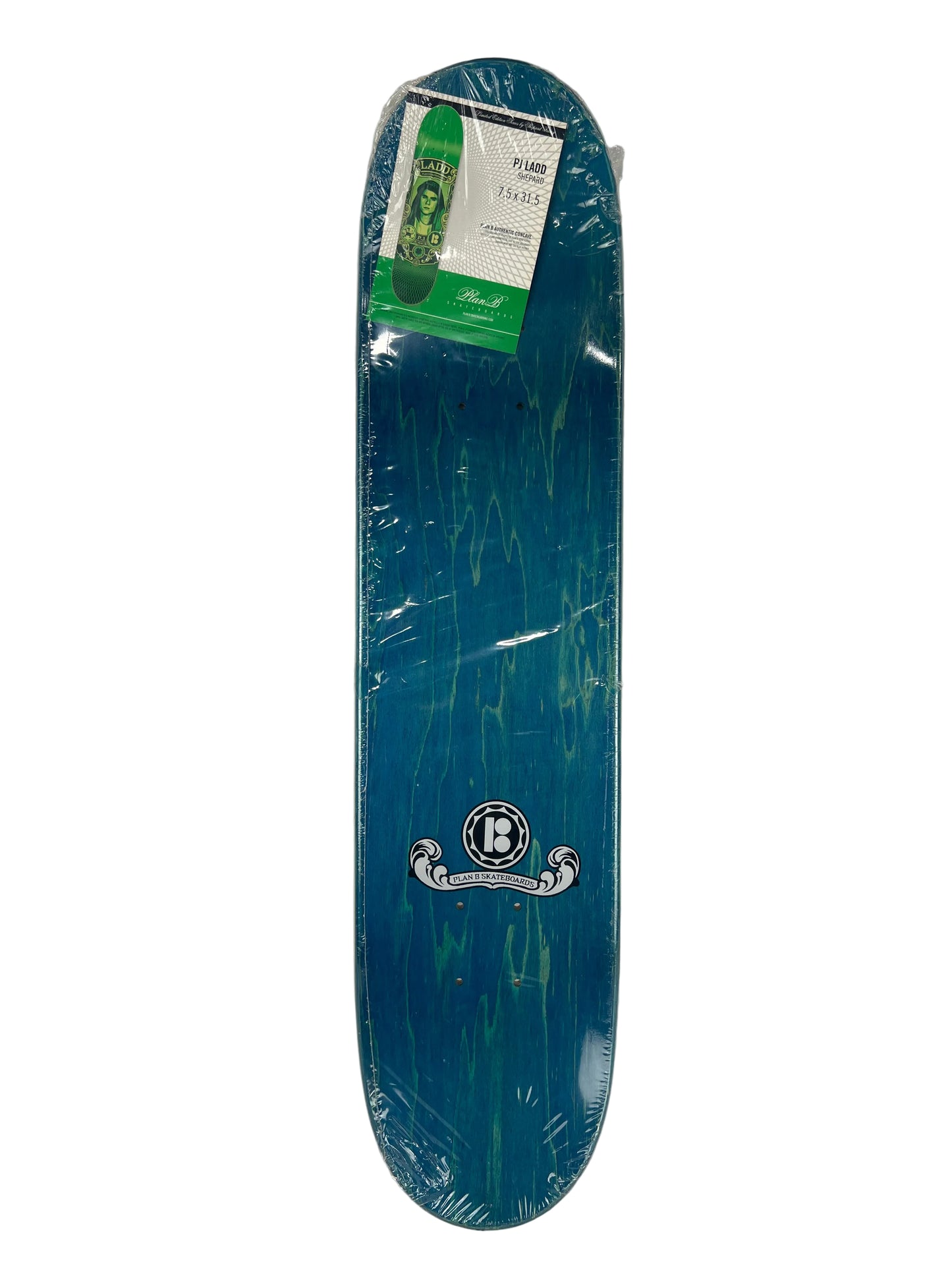 Plan B PJ Ladd Shepard Fairey Obey Giant Green Black Size 7.5" Vintage NOS Deck