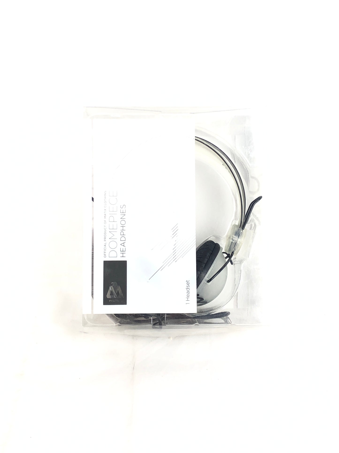 Matix Clothing Domepiece Clear Black Rubber Headphones