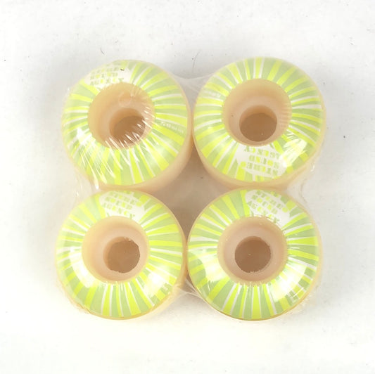 Stereo Logo Green White 50mm Skateboard Wheels