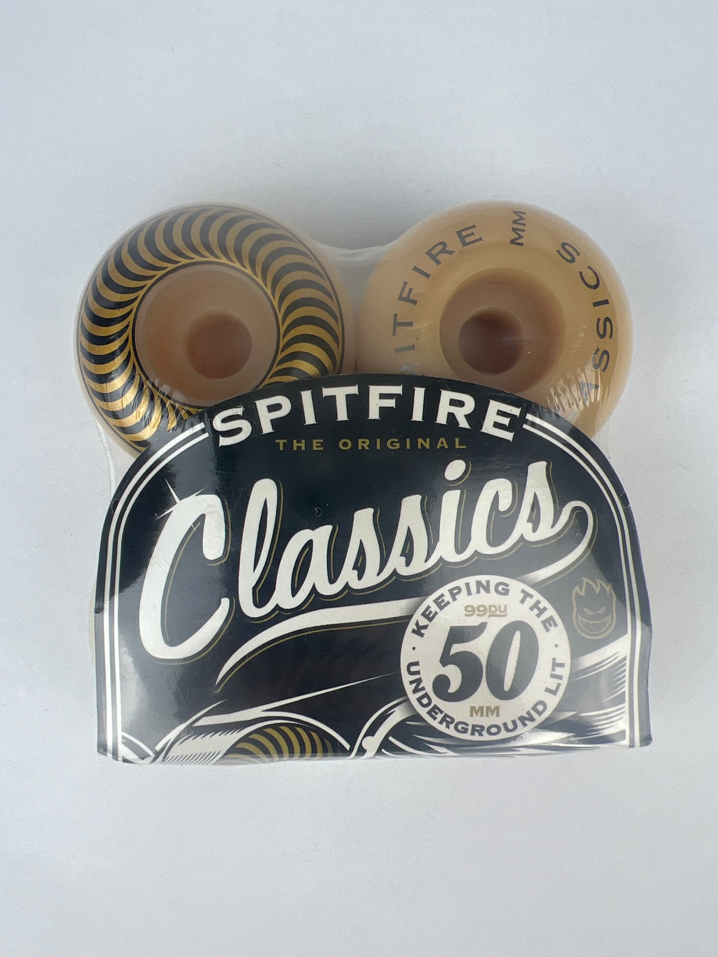Spitfire Classics Black Gold White Size 50MM 99A Duro Vintage NOS Wheels