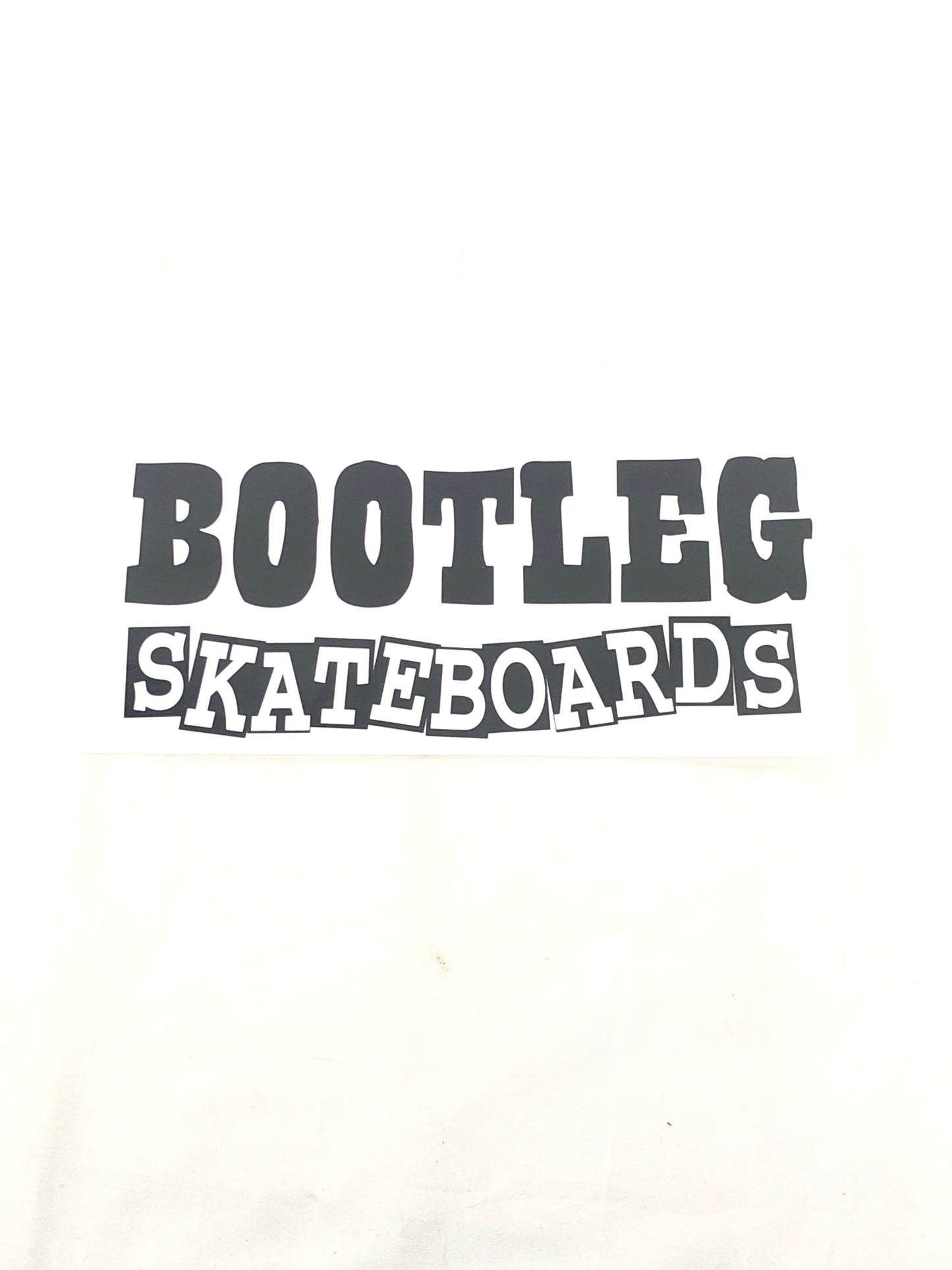 Bootleg Skateboards Clear Black 9.5" x 4.5"