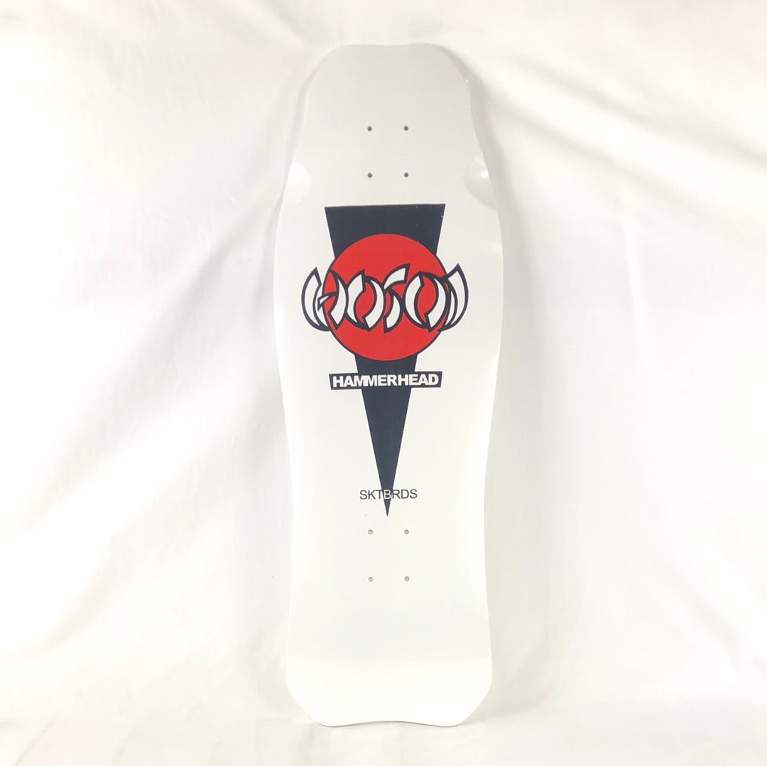 Hosoi OG Hammerhead White Black Size 10.5" Shaped Skateboard Deck