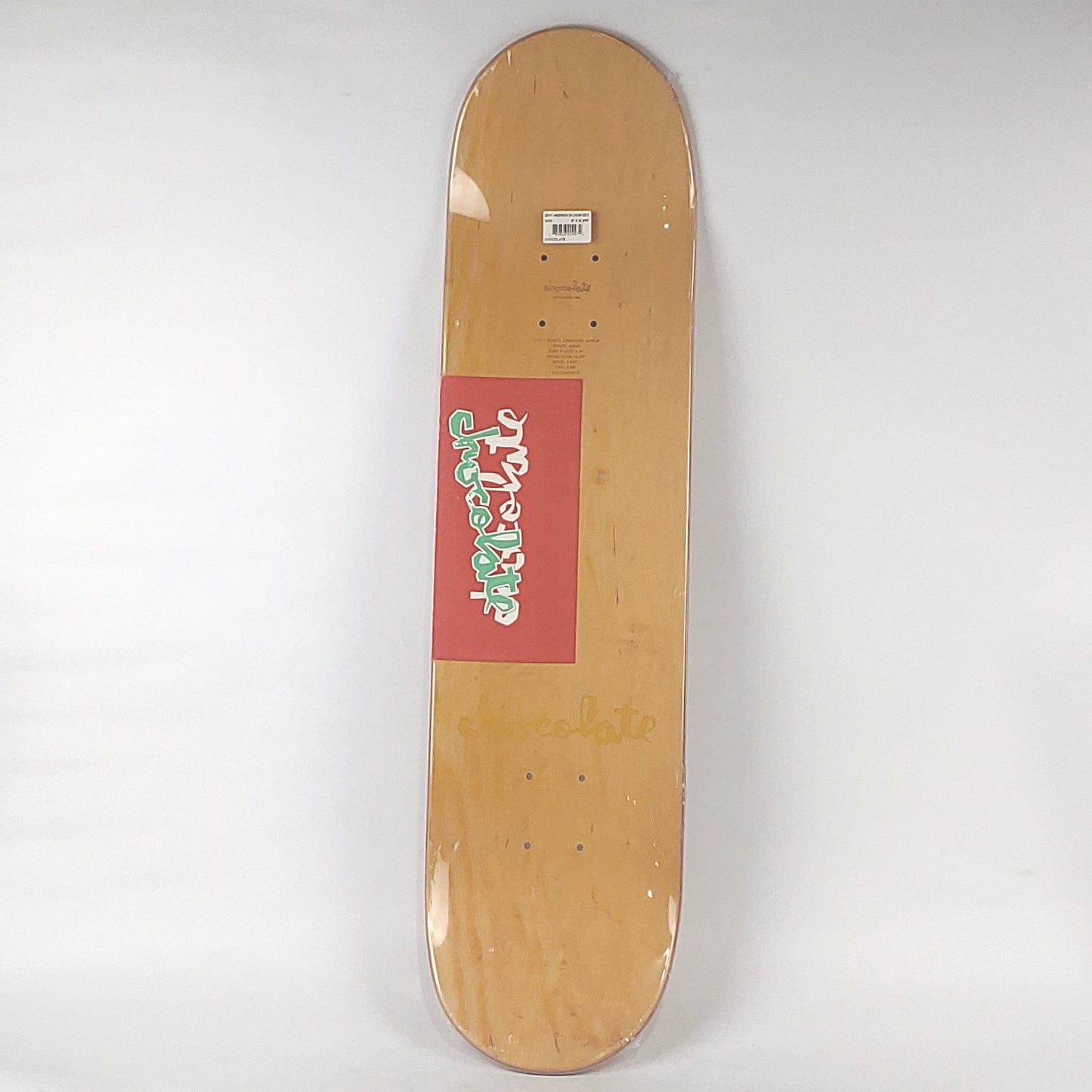 Chocolate Kenny Anderson Cursive Chocolate Green/Yellow 8" Skateboard Deck