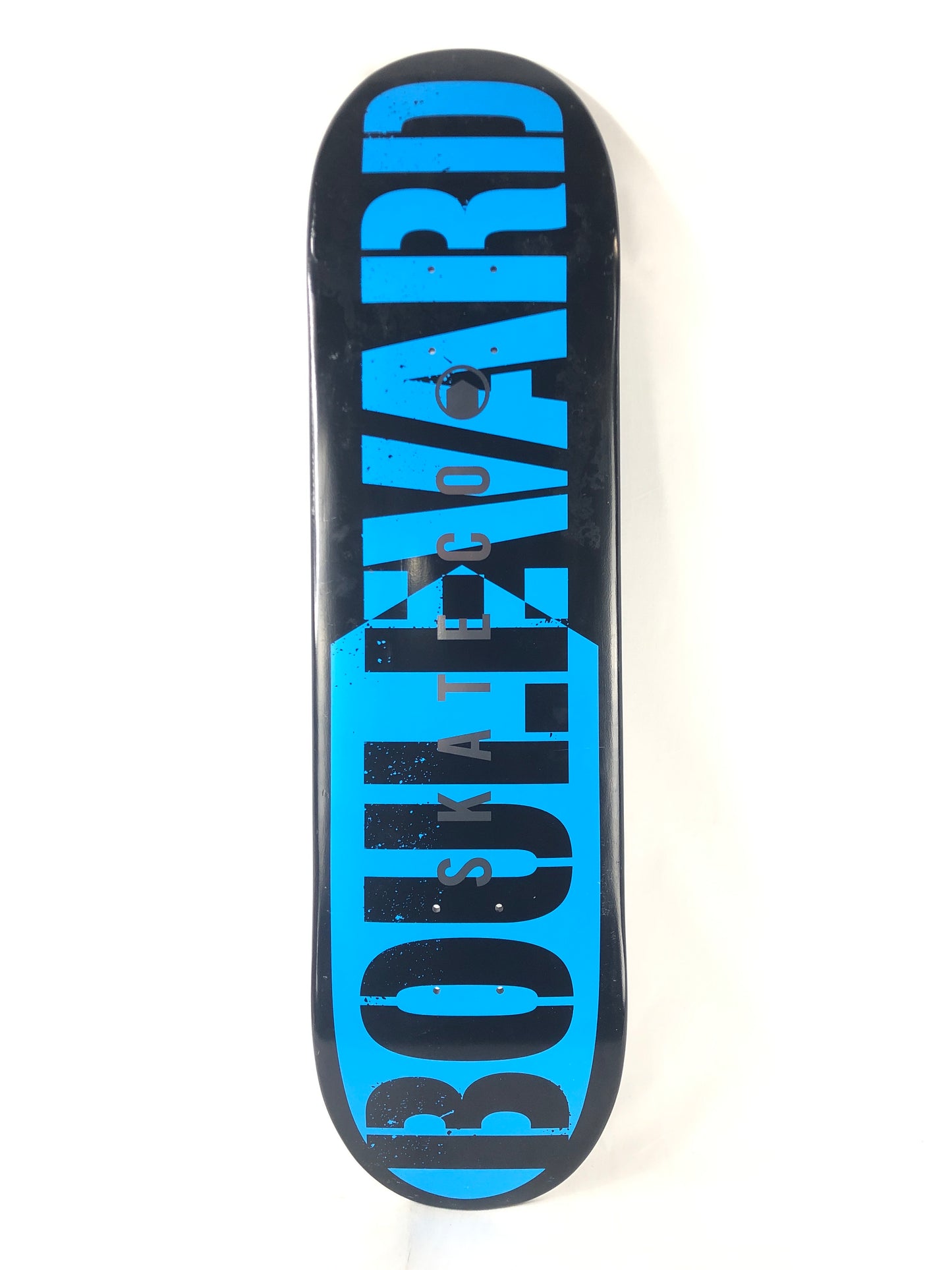 Boulevard Team Graphic Black Blue Silver Size 8.25 Skateboard Deck