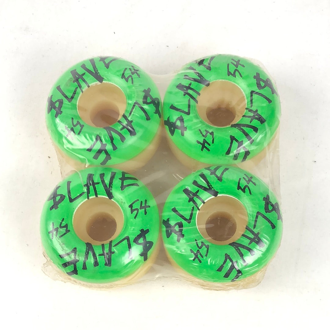 Slave Logo Green Black 54mm Skateboard Wheels