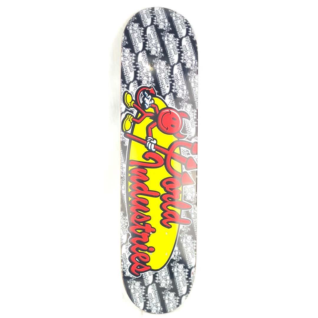 World Industries Devil Logo Board Black/White/Red/Yellow Size 7.9" Skateboard Deck 3 Pack