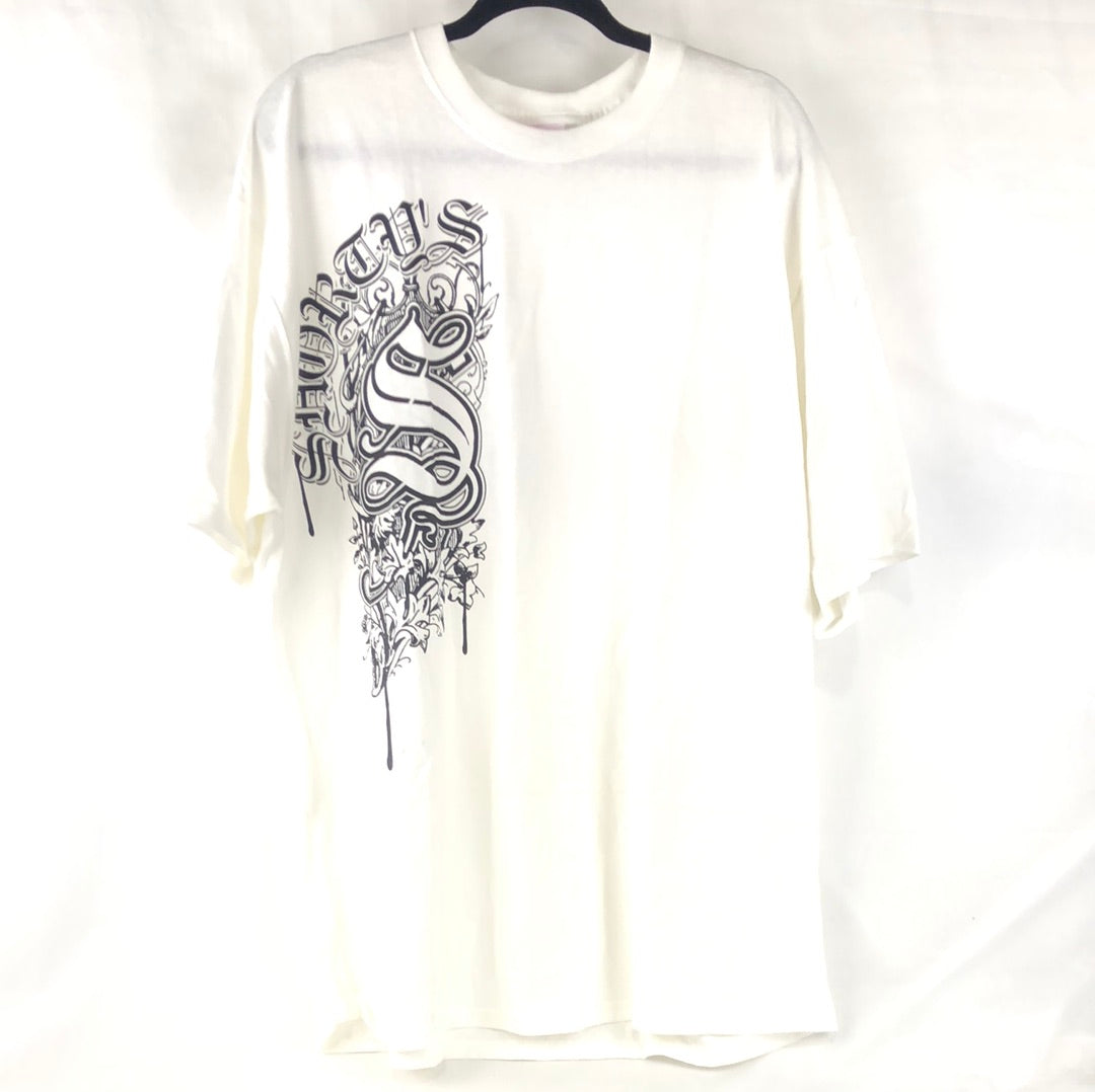 Shortys Right Chest Logo White Black Size XXL S/s Shirt
