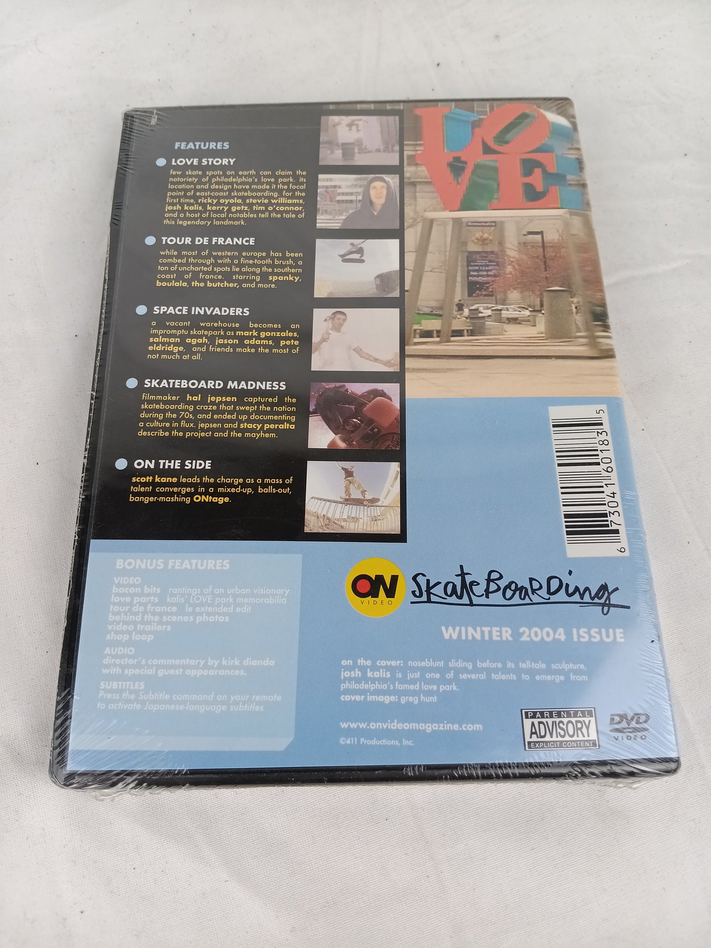 On Skateboarding Love Story Love Park Winter 2004 Edition Sealed DVD Video