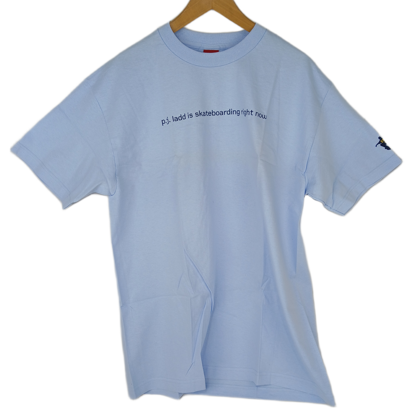 eS P.J. Ladd Right Now Ice Blue Navy Mens Size Large S/s Vintage Shirt
