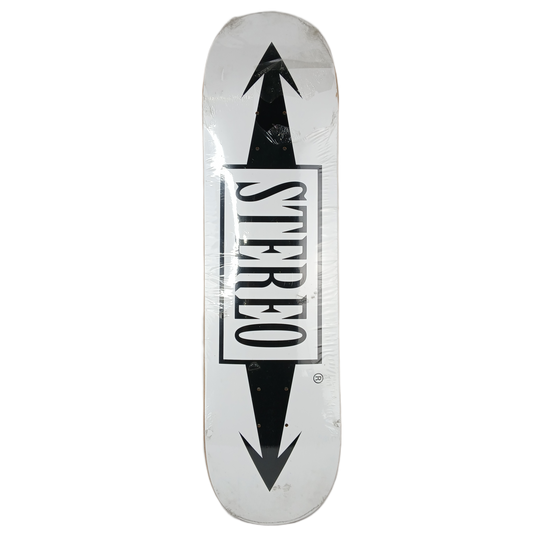 Stereo Arrows Black White Size 8.25" Vintage NOS Deck