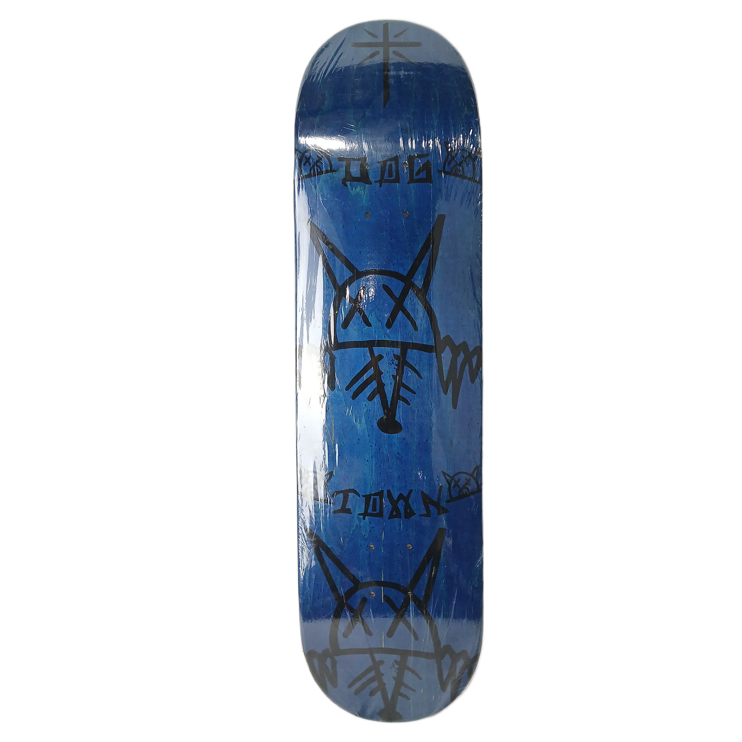 Dogtown Vato Rats Blue Woodgrain Black Size 8.25" Vintage NOS Deck