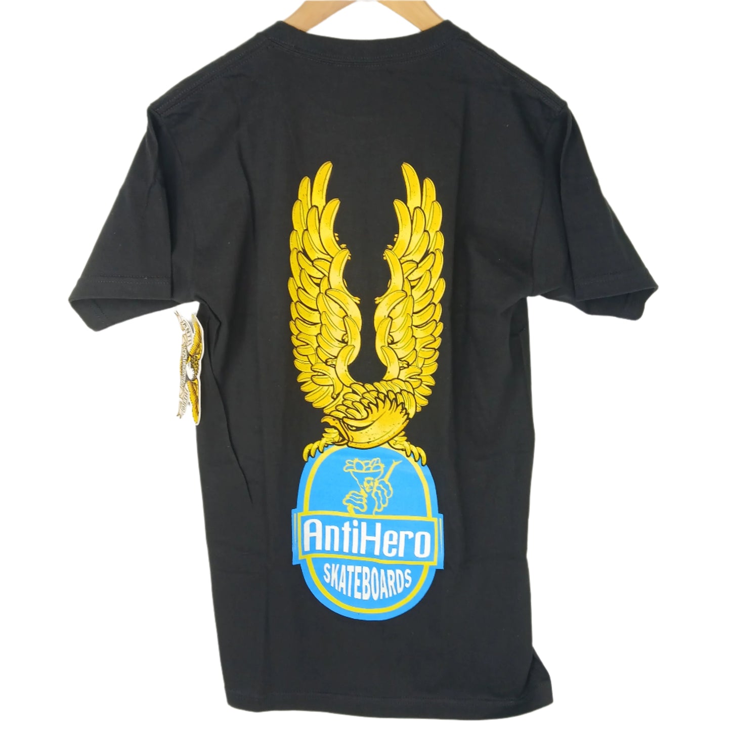Anti Hero Golden Eagle Black Gold Blue Size S S/s Shirt