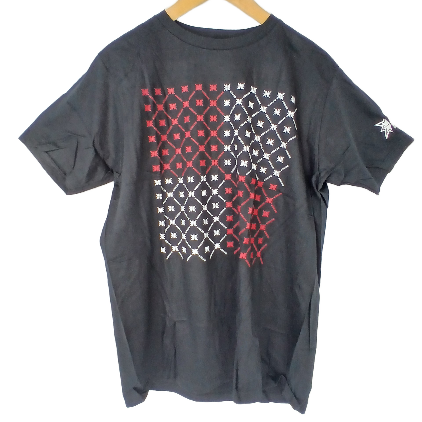 Dekline Thorns Black White Red Size L S/s Shirt