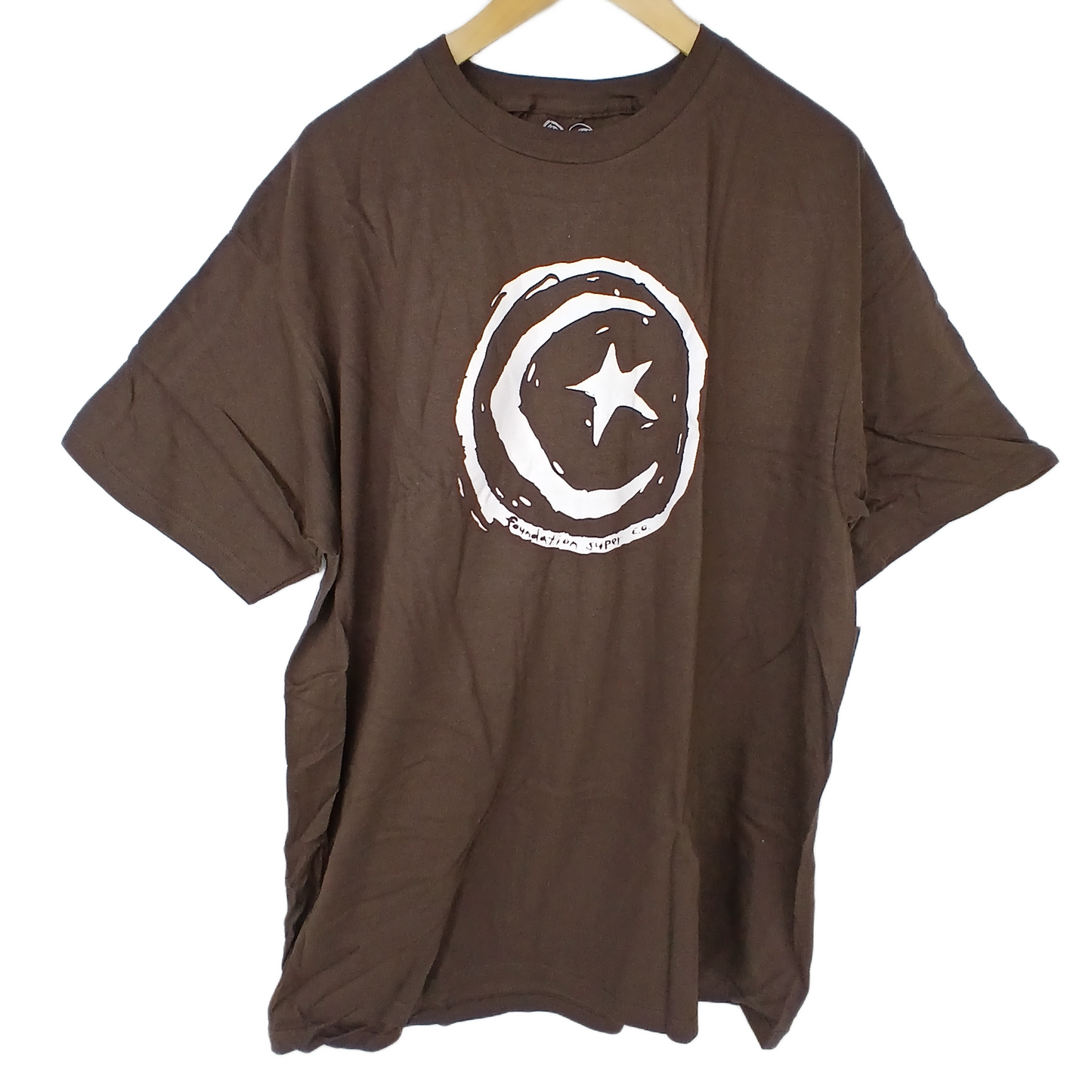 Foundation Sun And Moon Logo Brown Size XL S/s Shirt