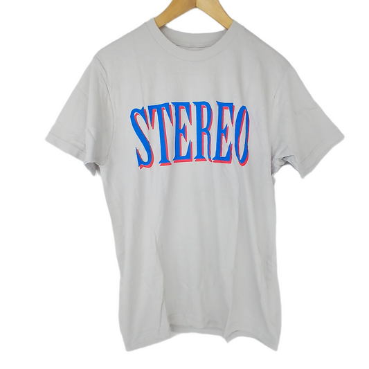 Stereo Team Logo Grey Blue Red Size M S/s Shirt