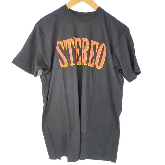 Stereo Team Logo Black Red Orange Size L S/s Shirt