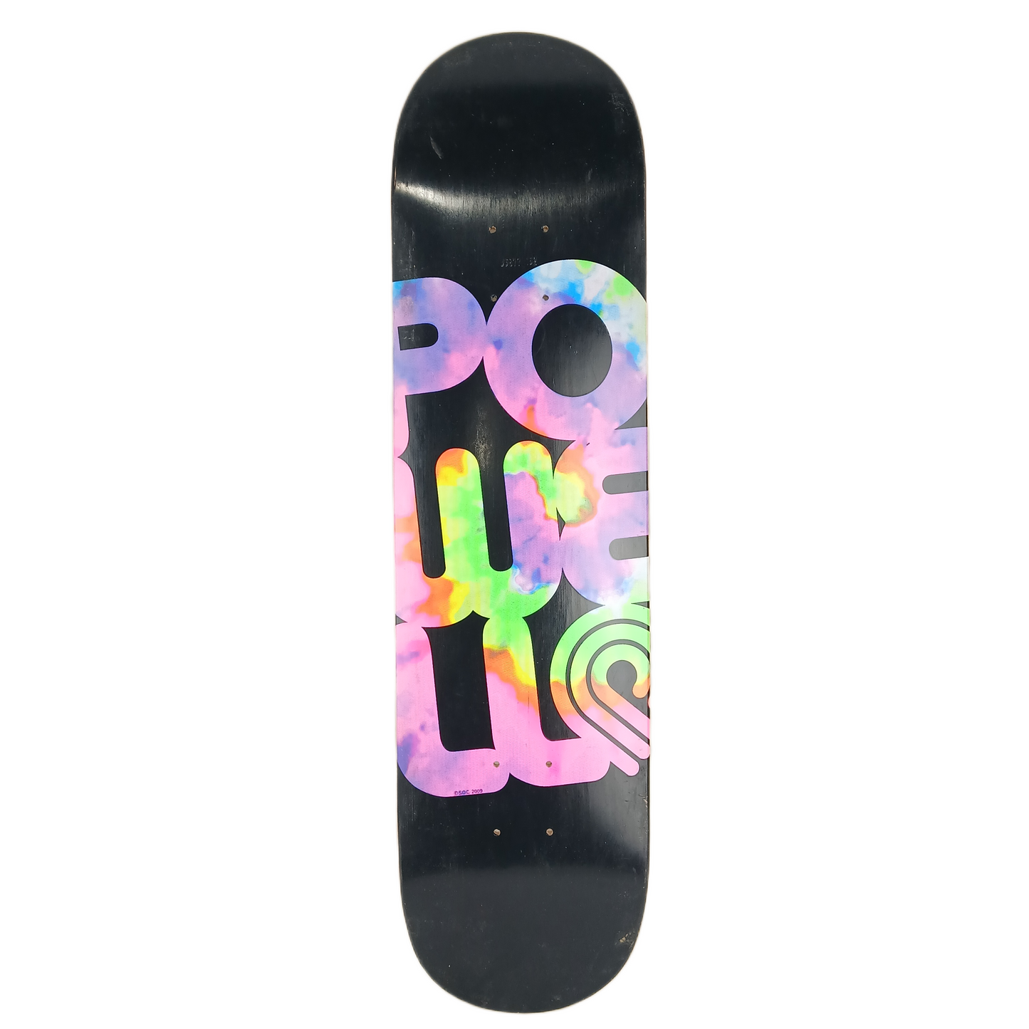 Powell Tye Dye Black 2009 Size 8.125" Vintage NOS Deck