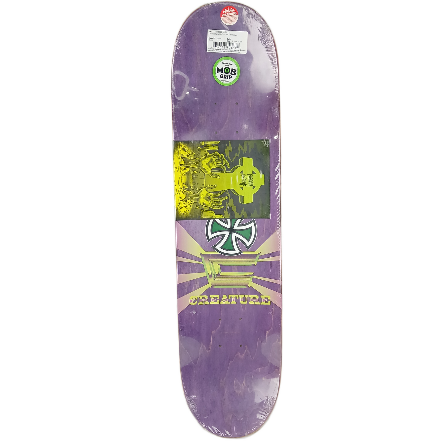 Creature Sam Hitz Creaturemania Size 8.2" Vintage NOS Deck