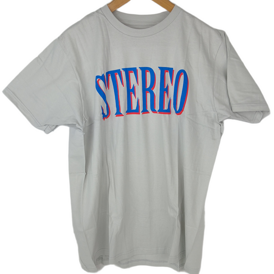 Stereo Team Logo Grey Blue Red Size L S/s Shirt