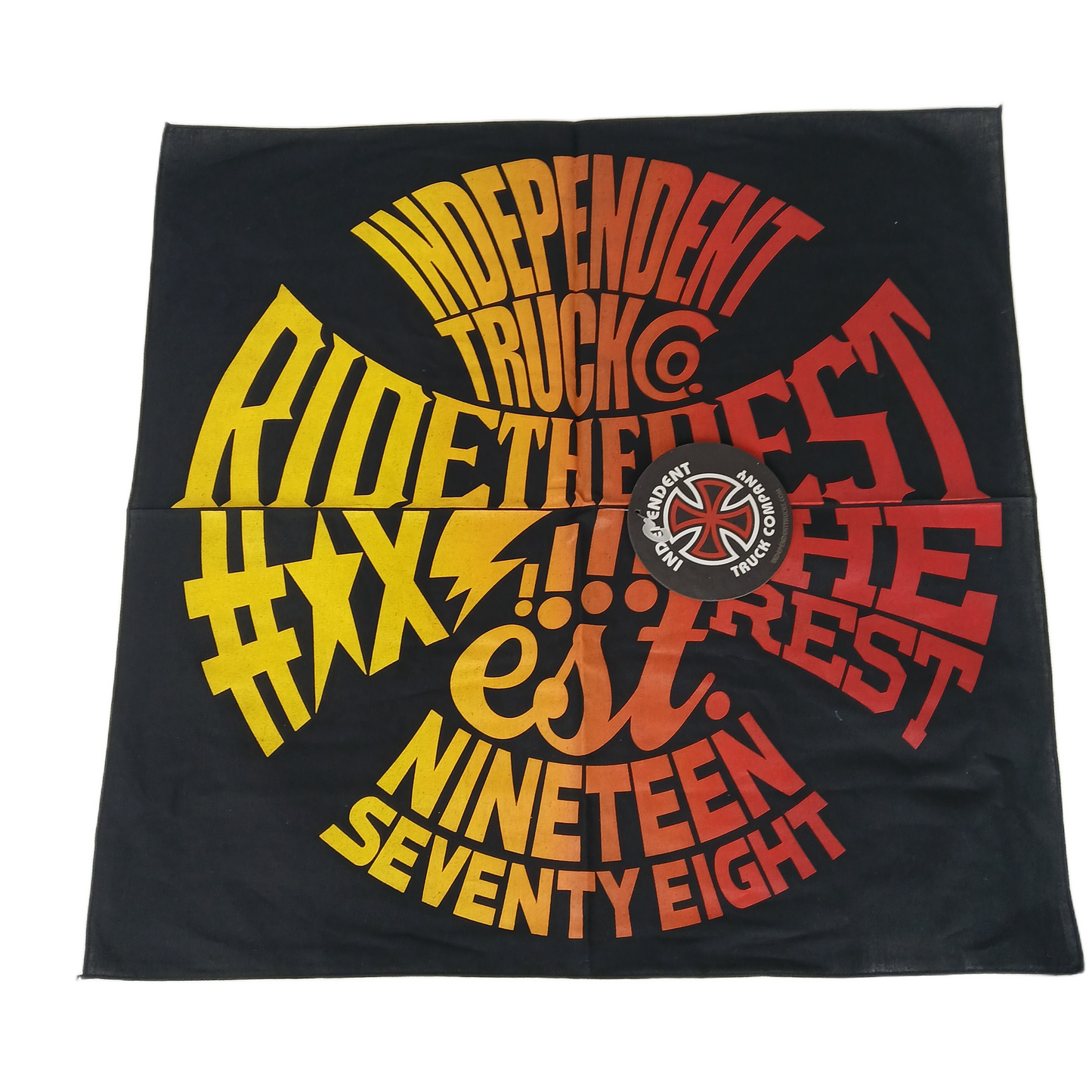 Independent Steadfast Bandana Black multi Color
