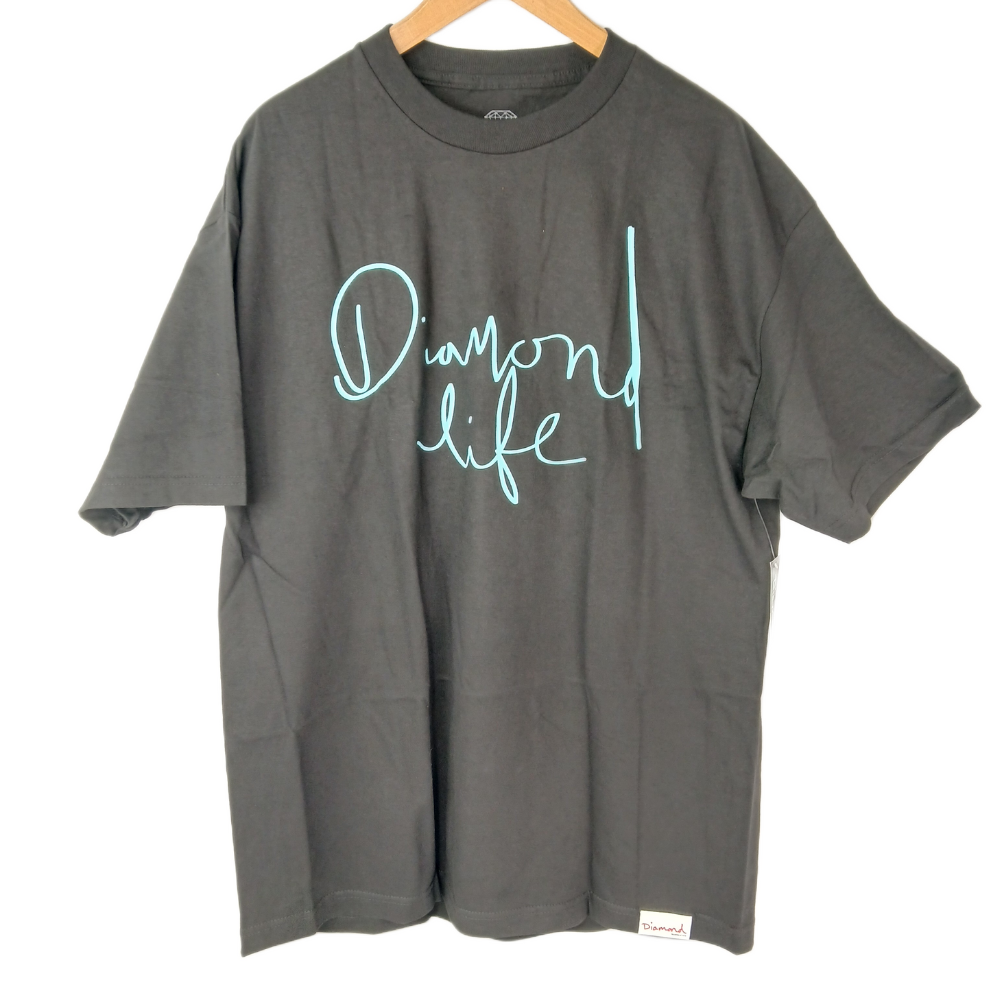 Diamond Life Script Black Size M S/s Shirt