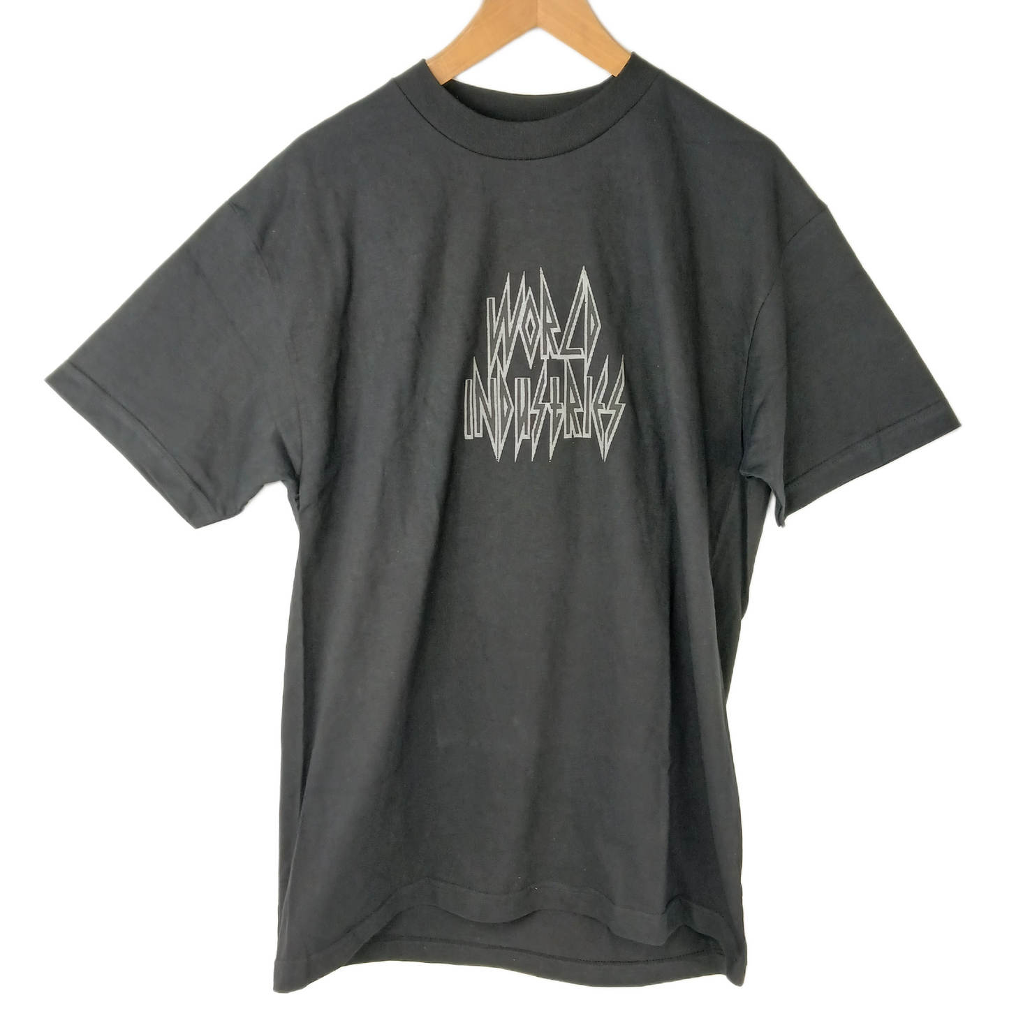 World Industries Sharp Logo Black Silver Size Large S/s Shirt