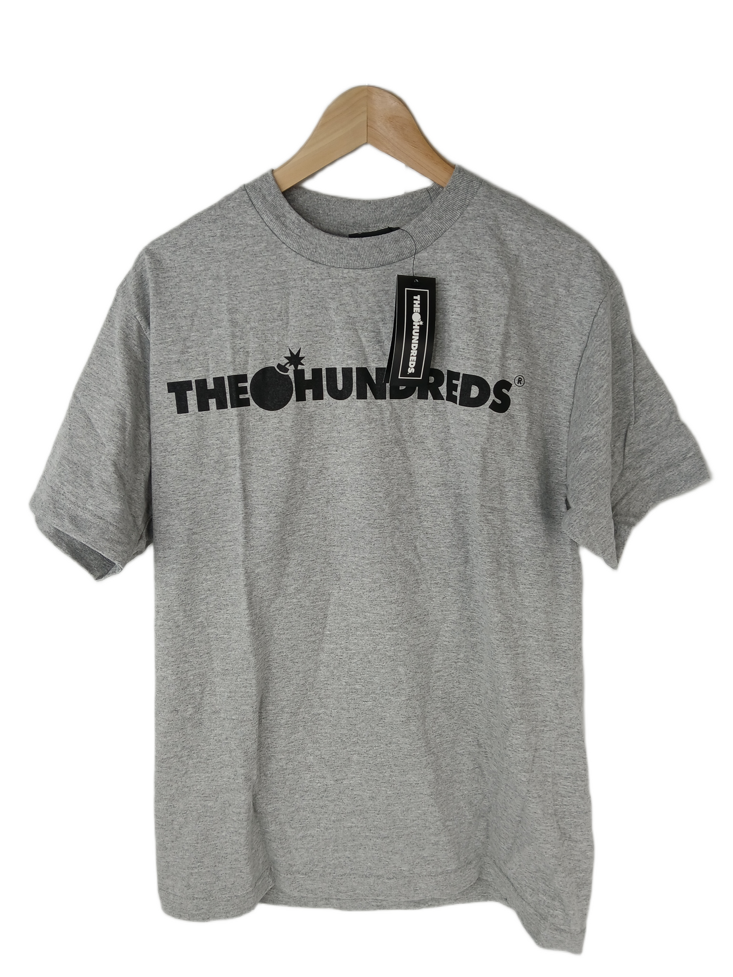 The Hundreds Forever Bar Logo Athletic Heather Grey Black Size M S/s Shirt