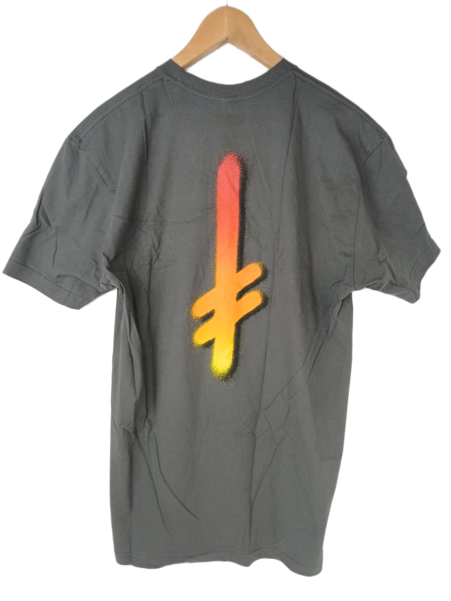 Deathwish The Truth Cross Grey Orange Yellow Size Large S/s Shirt