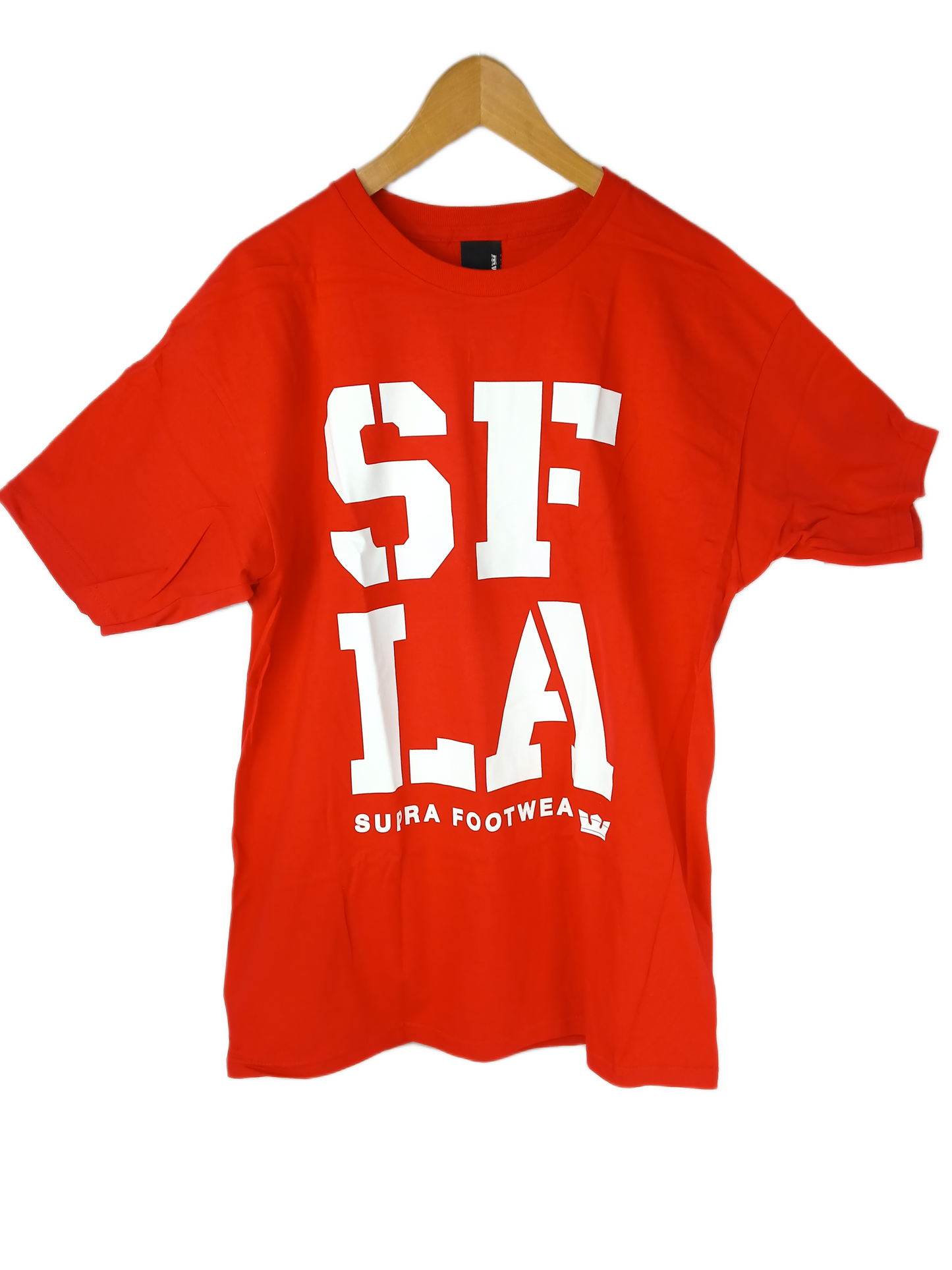 Supra SFLA Red White Size L S/s Vintage Shirt