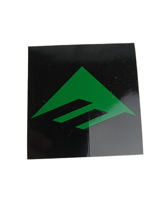 Emerica E Black Green 3" X 3" Vintage NOS Sticker