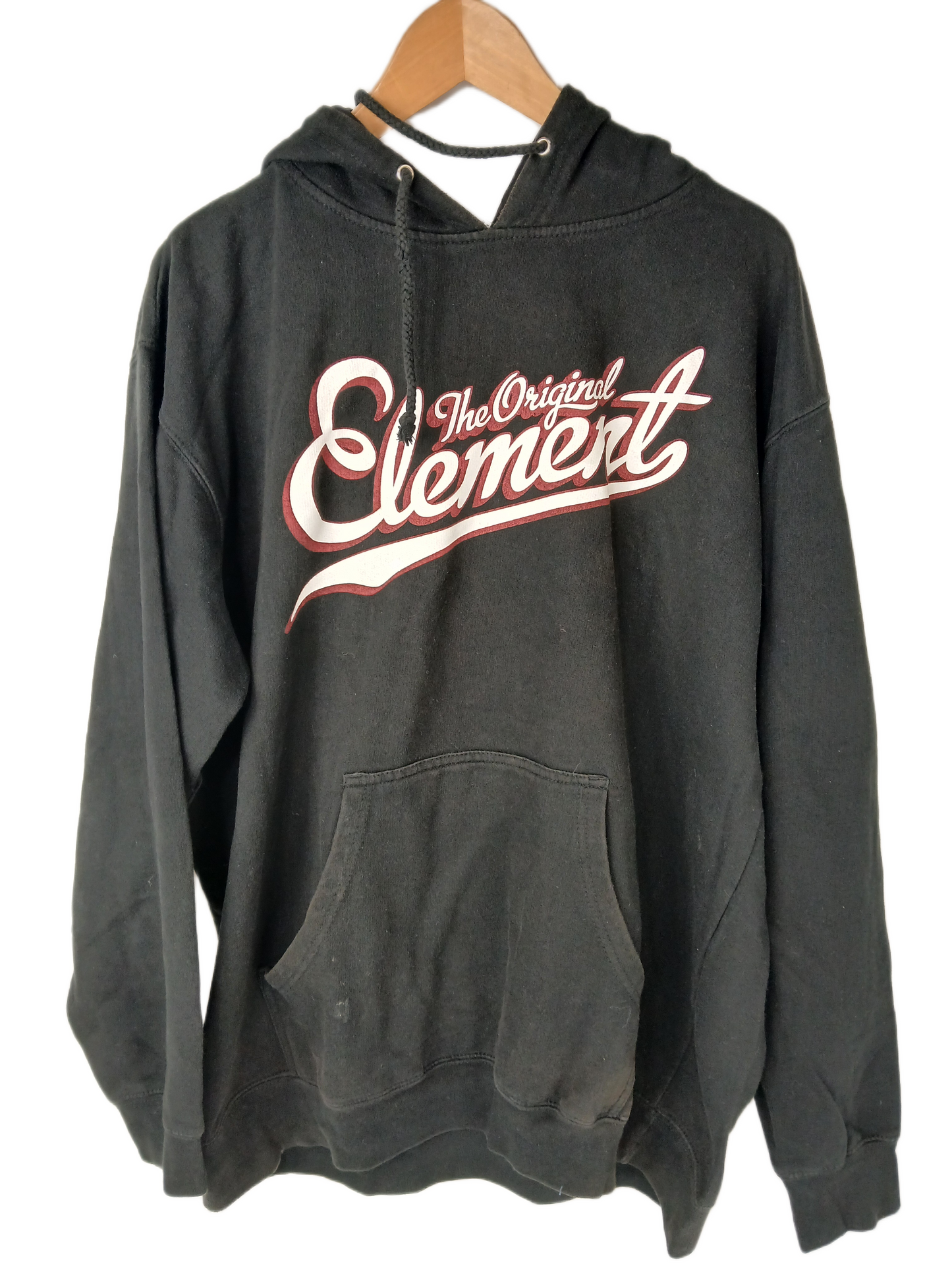 Element The Original Element Black White Red Size L L/s Hooded Sweatshirt