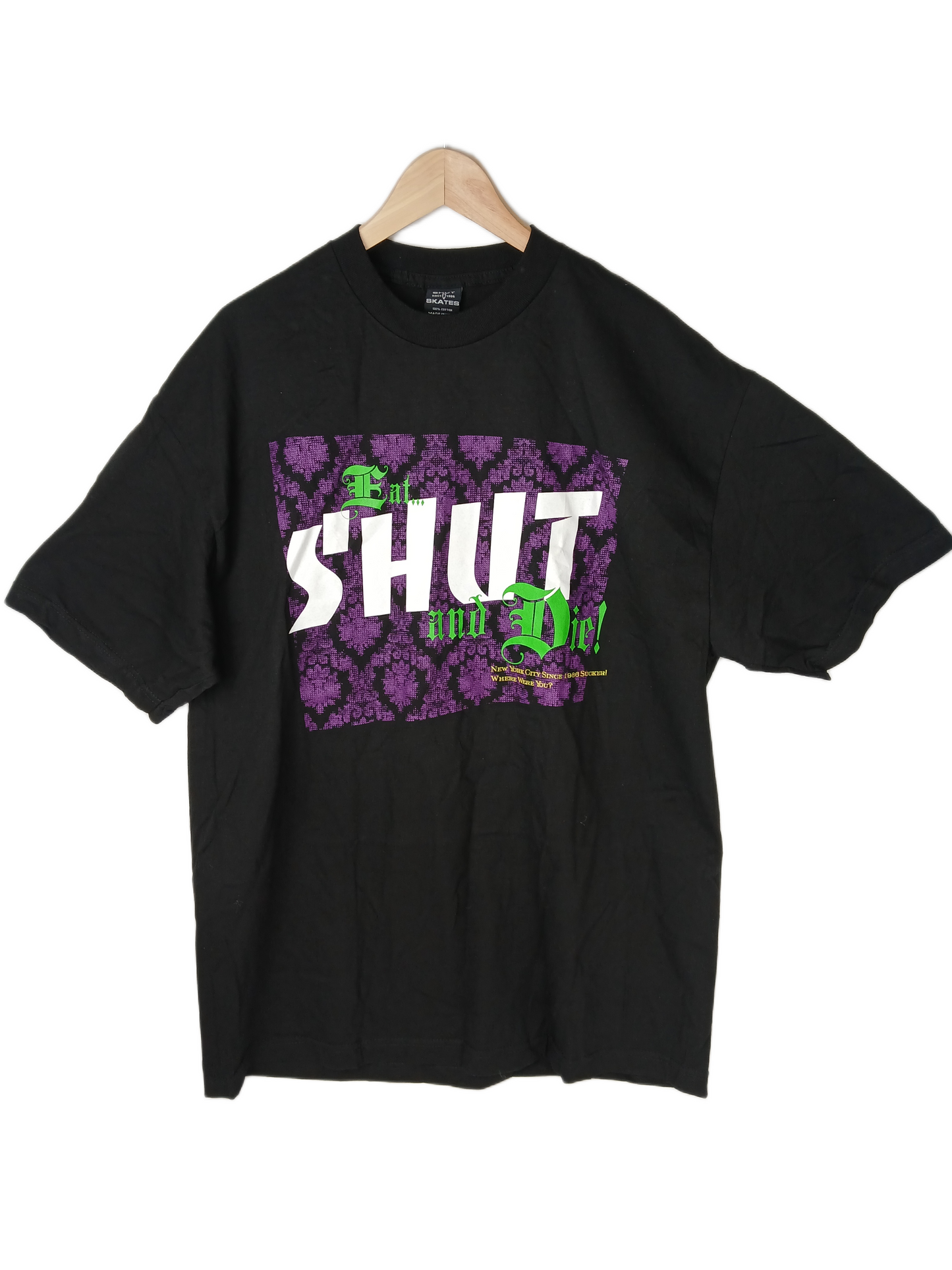 Shut "Eat Shut And Die" Black Size XL S/s Shirt