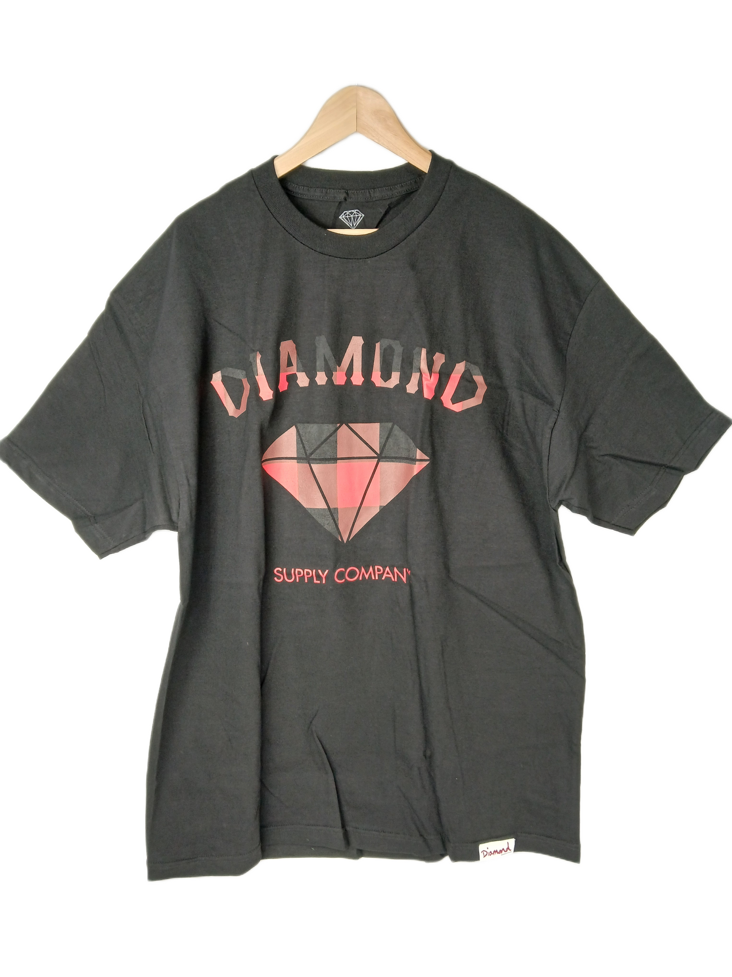 Diamond Classic Plaid Black Red Size XL S/s Shirt