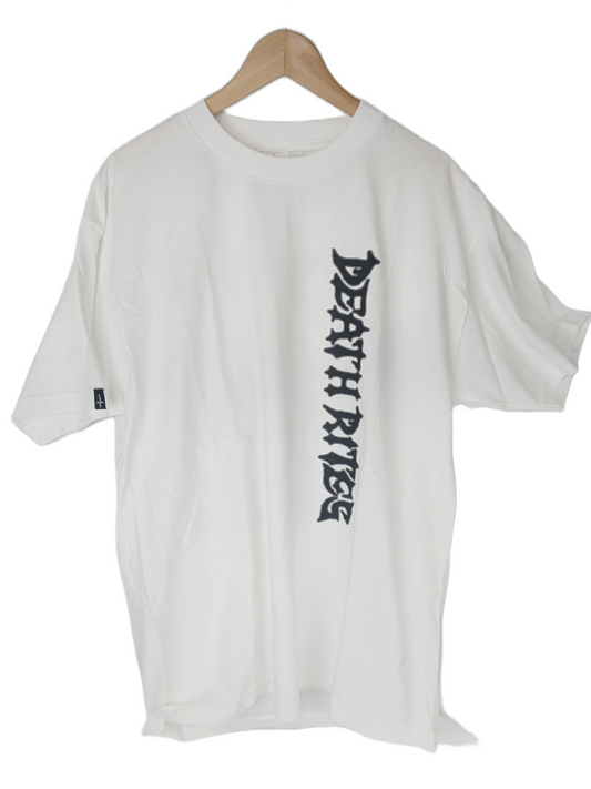 Death Rites Vertical Logo White Black Size L S/s Shirt