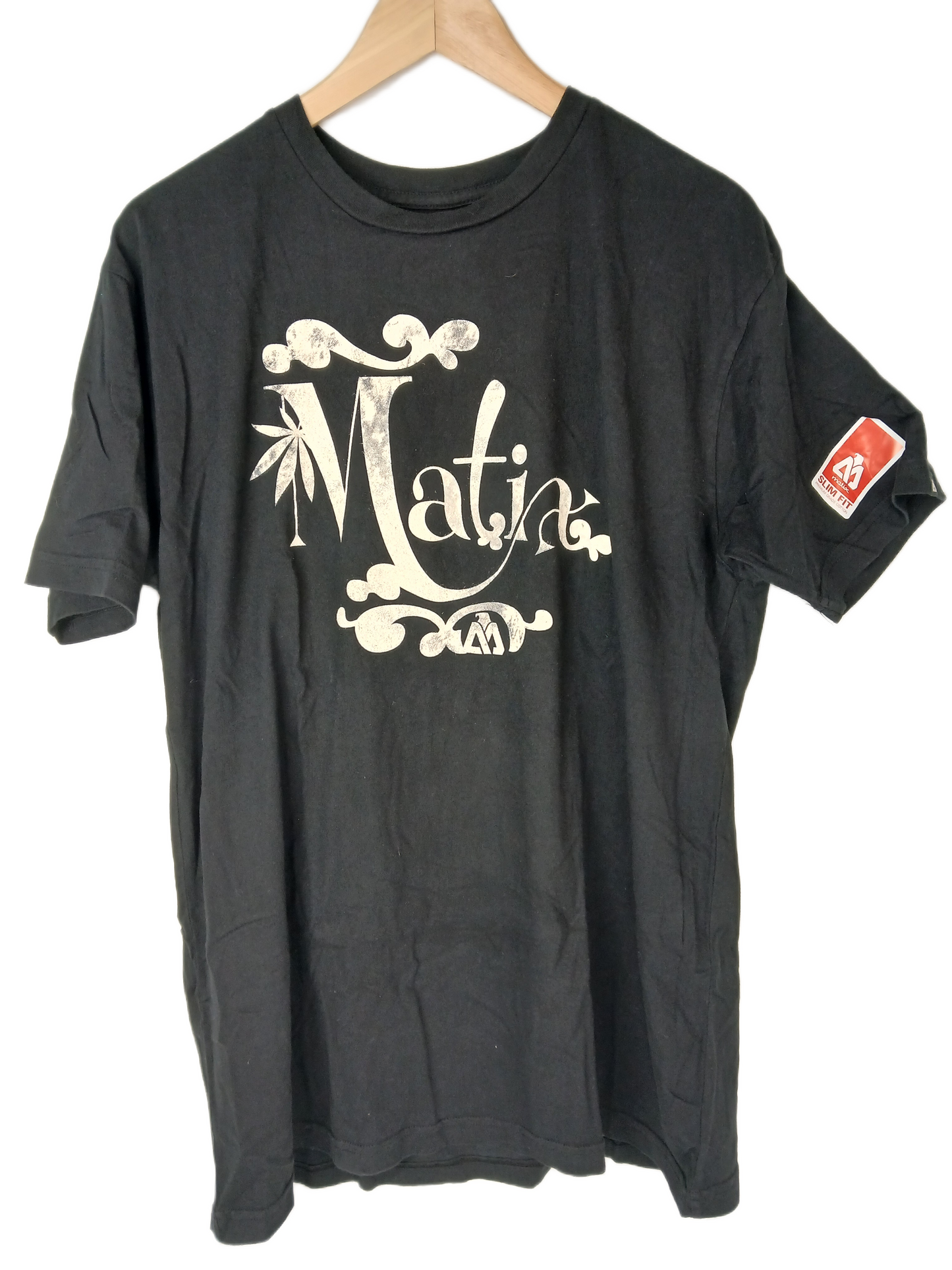 Matix Floral Chest Logo Black White Size L S/s Shirt