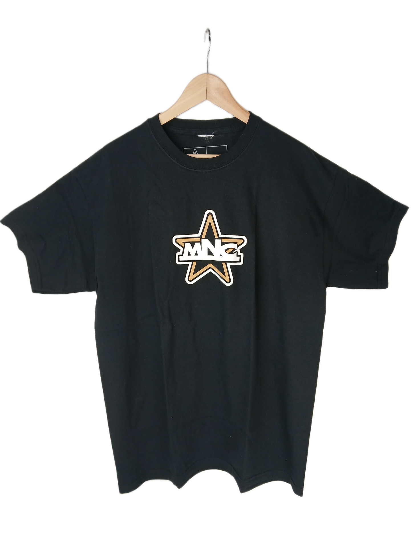 Menace Star Chest Logo Black White Size L S/s Shirt