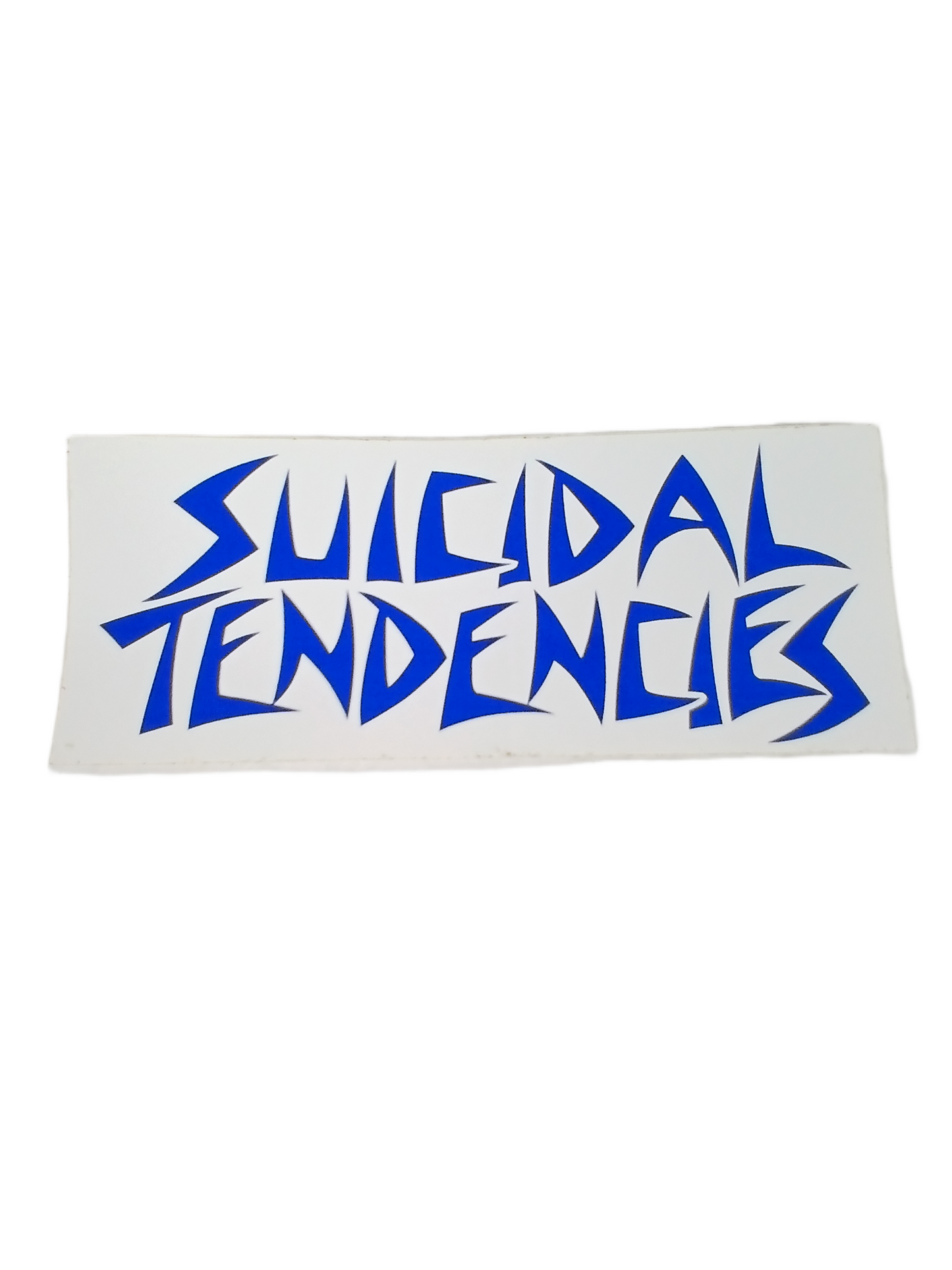 Suicidal Tendencies White Blue 7" x 2.75" Sticker