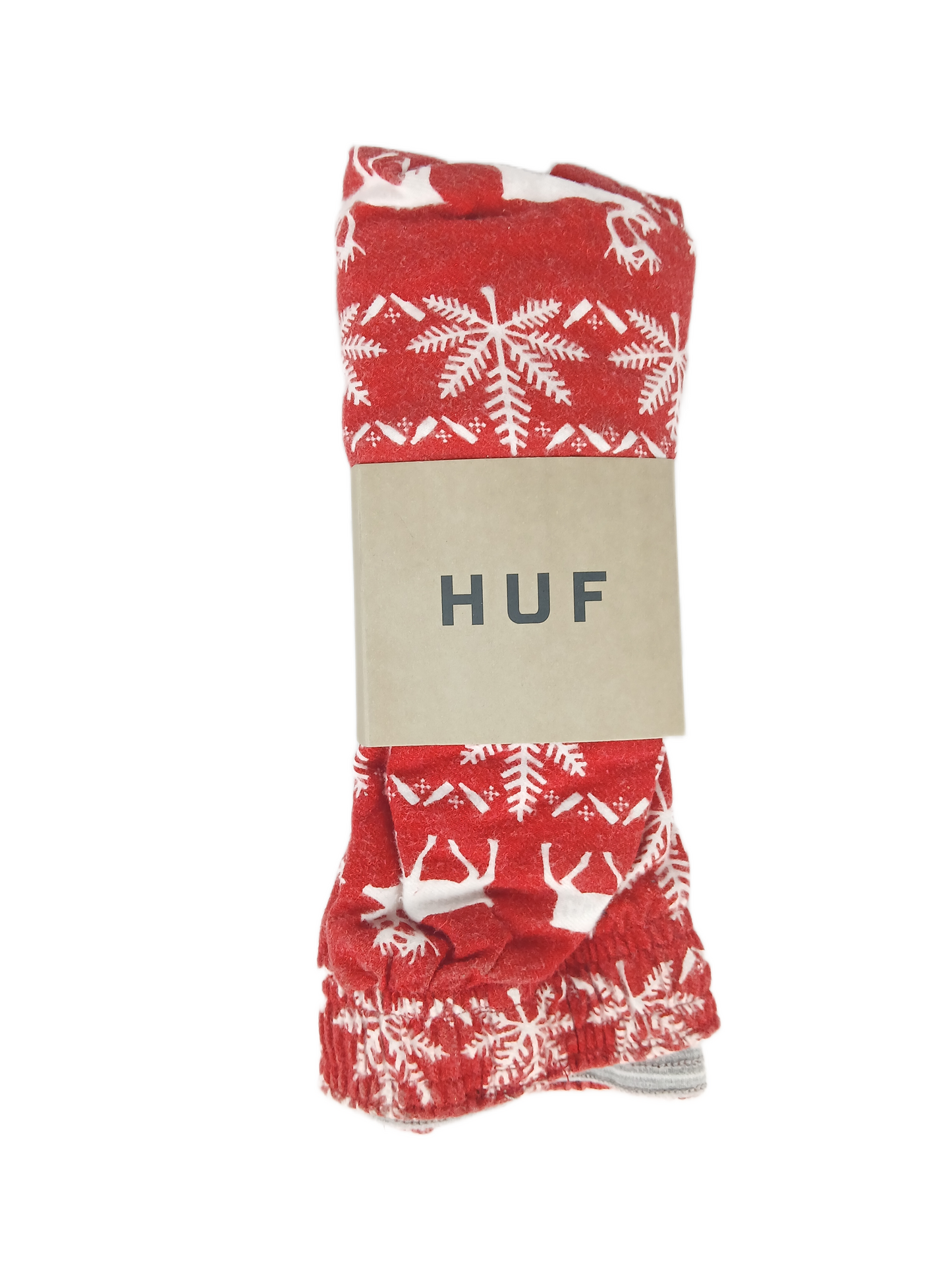HUF Nordic Flannel Boxer Red White Mens Size Small Boxer Shorts