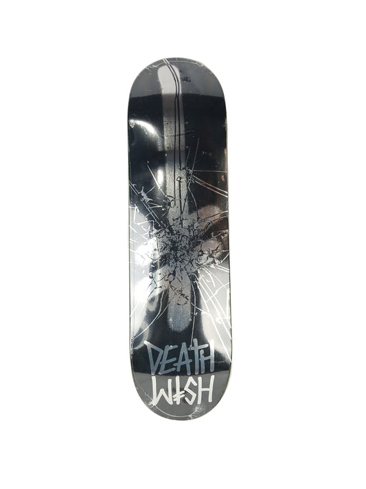 Deathwish Breakout Spray Cross Black Silver Foil Size 8.6" Vintage NOS Deck