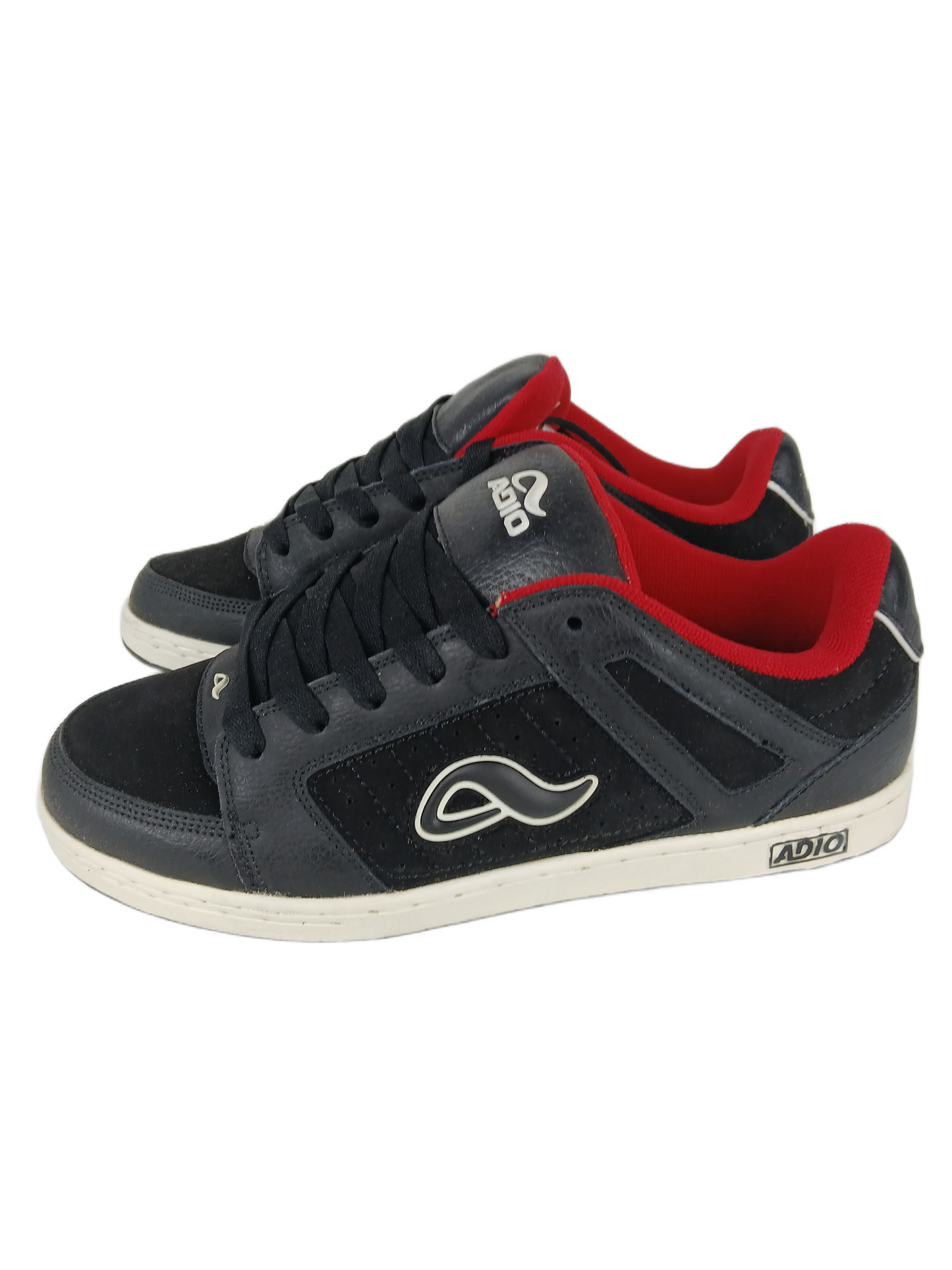 Adio Snap V.2 Black White Red US Mens Size 9.5 Vintage Shoes