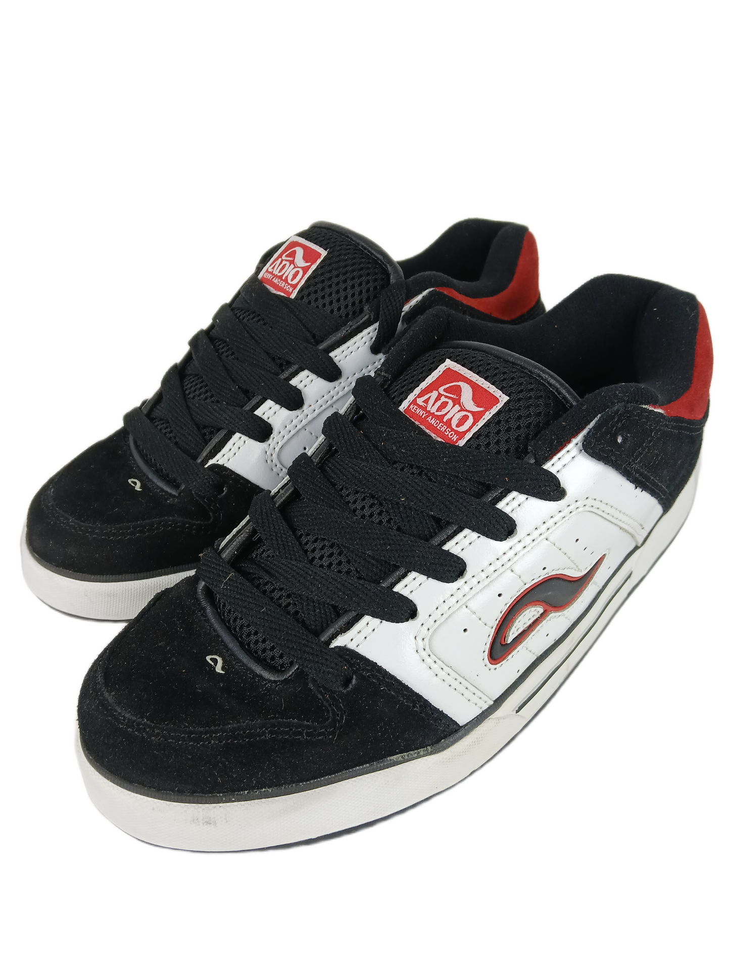 Adio Kenny Anderson Kenny V2 Black White Red US Mens Size 9.5 Vintage Sample Shoes