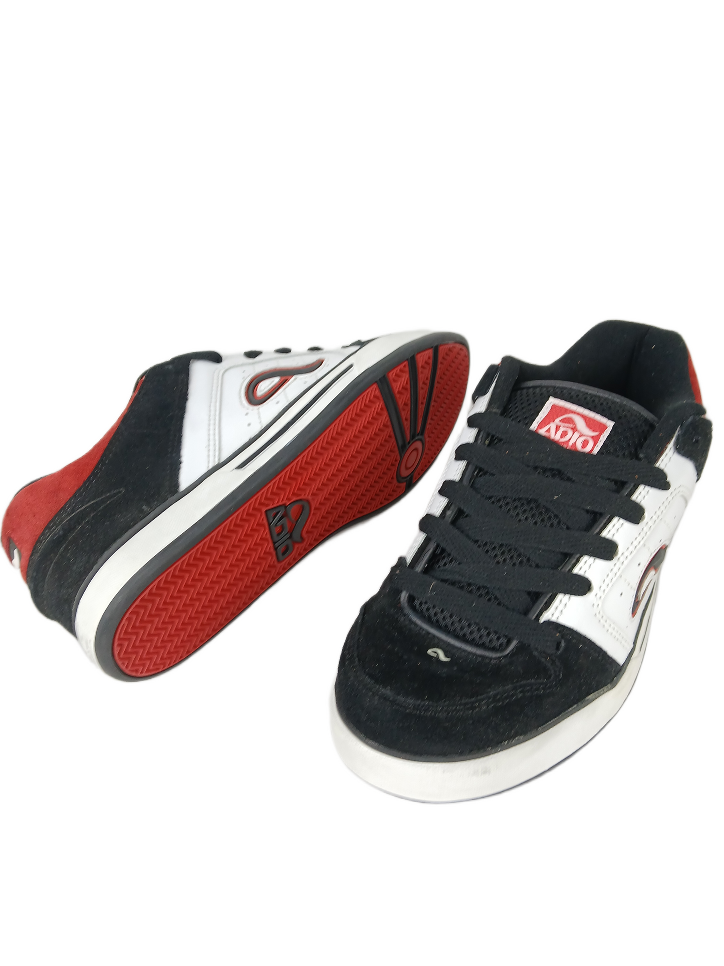 Adio Kenny Anderson Kenny V2 Black White Red US Mens Size 9.5 Vintage Sample Shoes
