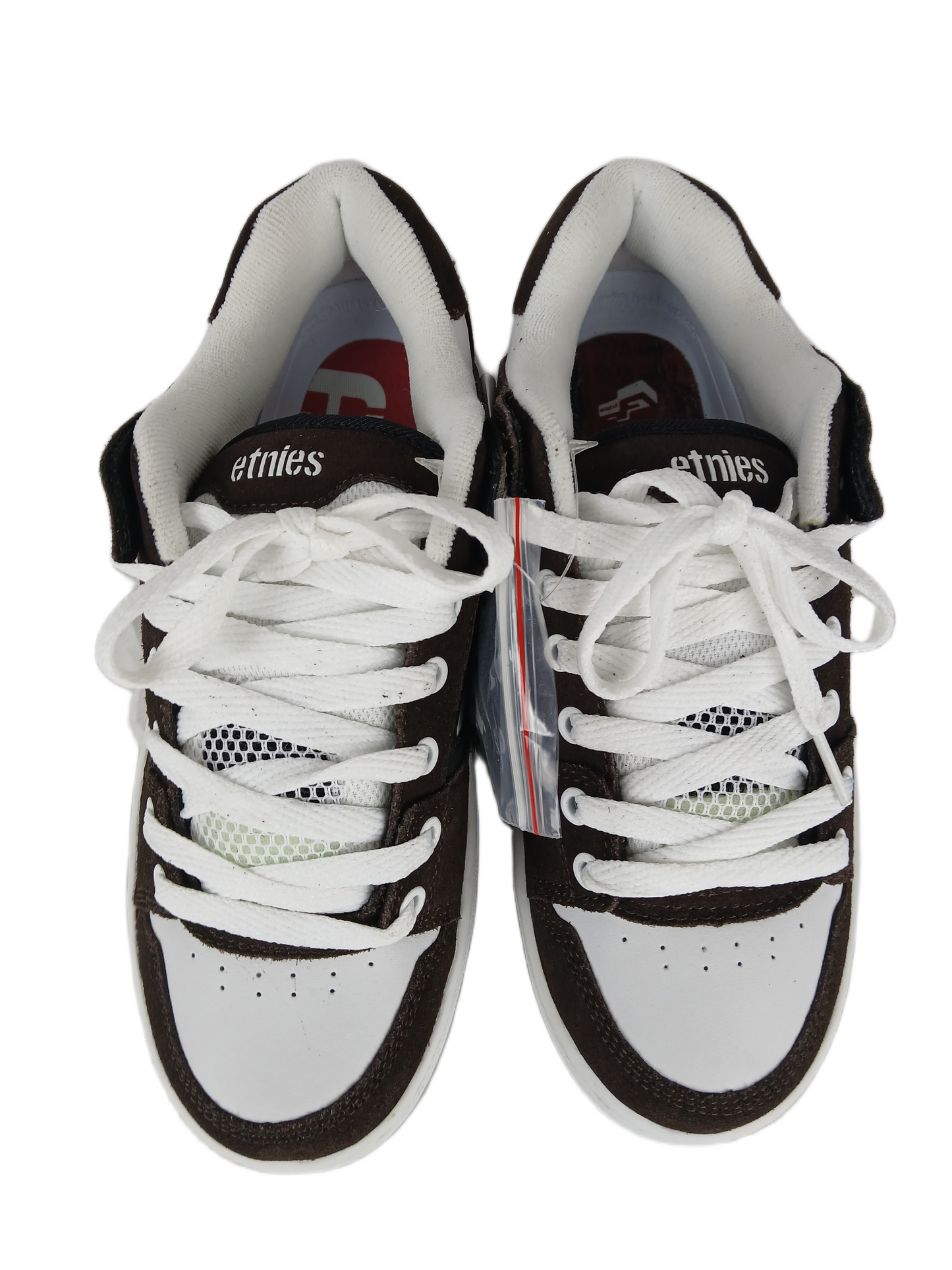 Etnies Ronnie Creager Creager White Black Brown Suede US Mens Size 9 Vintage Sample Shoes