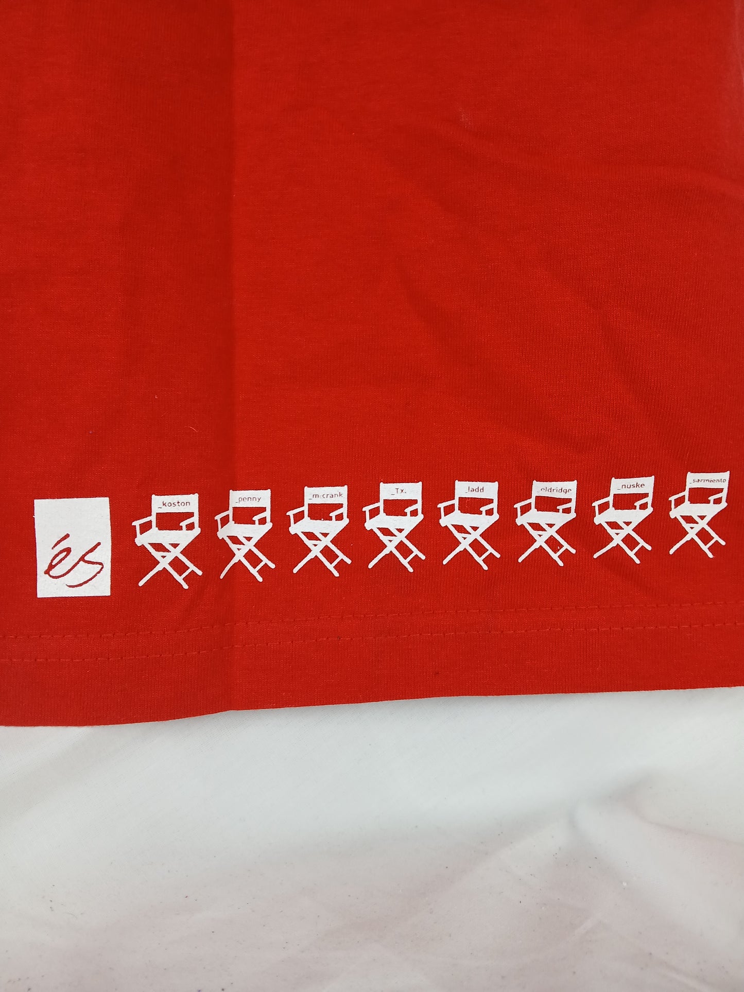 eS YéS Video Red White Mens Size L S/s Vintage Shirt