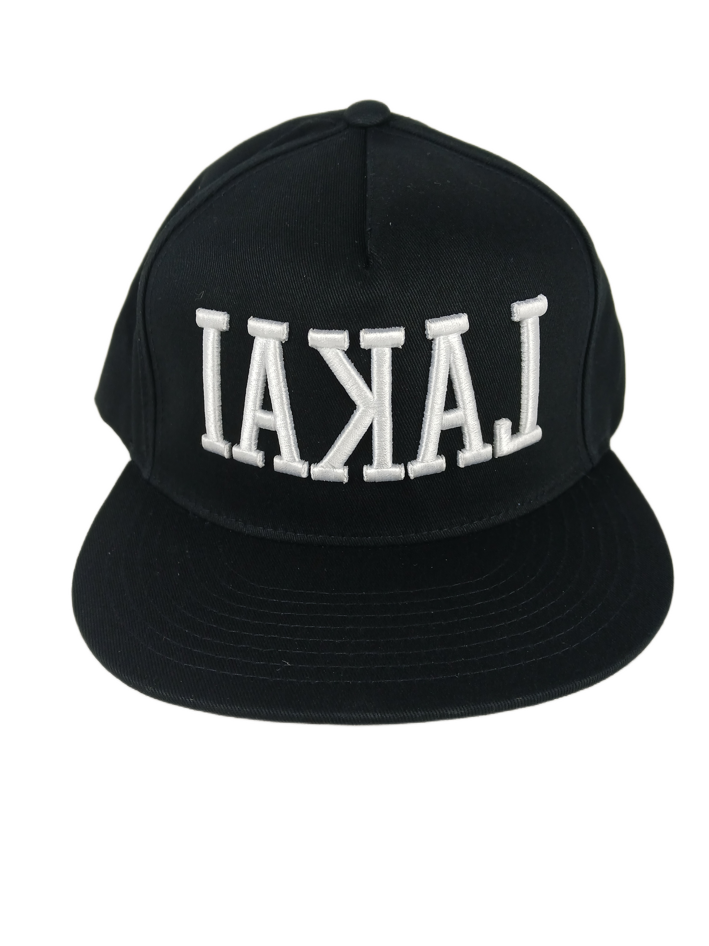 Lakai iakaL Backwards Black Silver One Size Fits All Snapback Hat