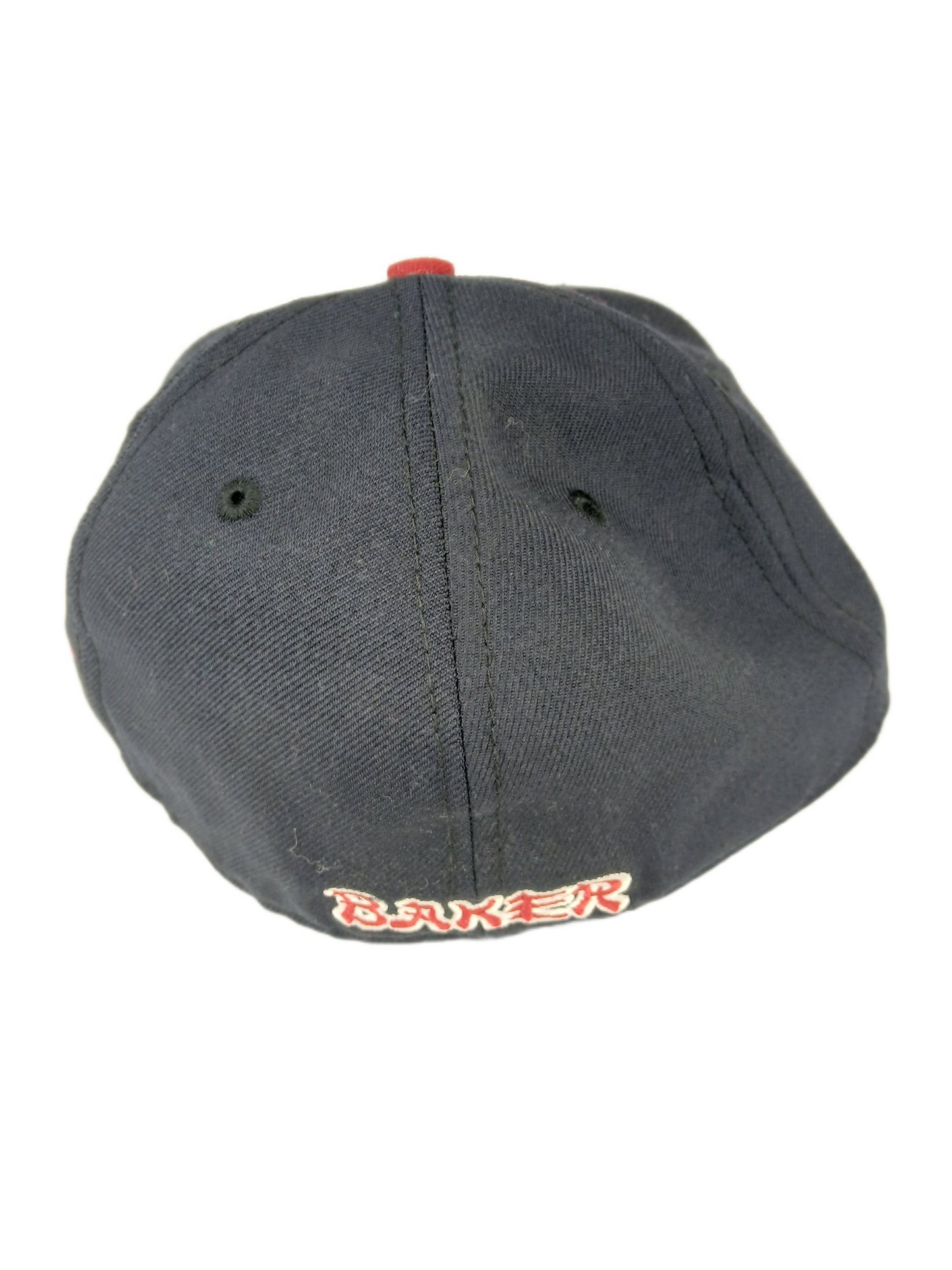 Baker X New Era 59Fifty Classic B Logo Navy Red White Baker Letters Back Print Size 7 1/4 57.7cm Vintage Fitted Hat