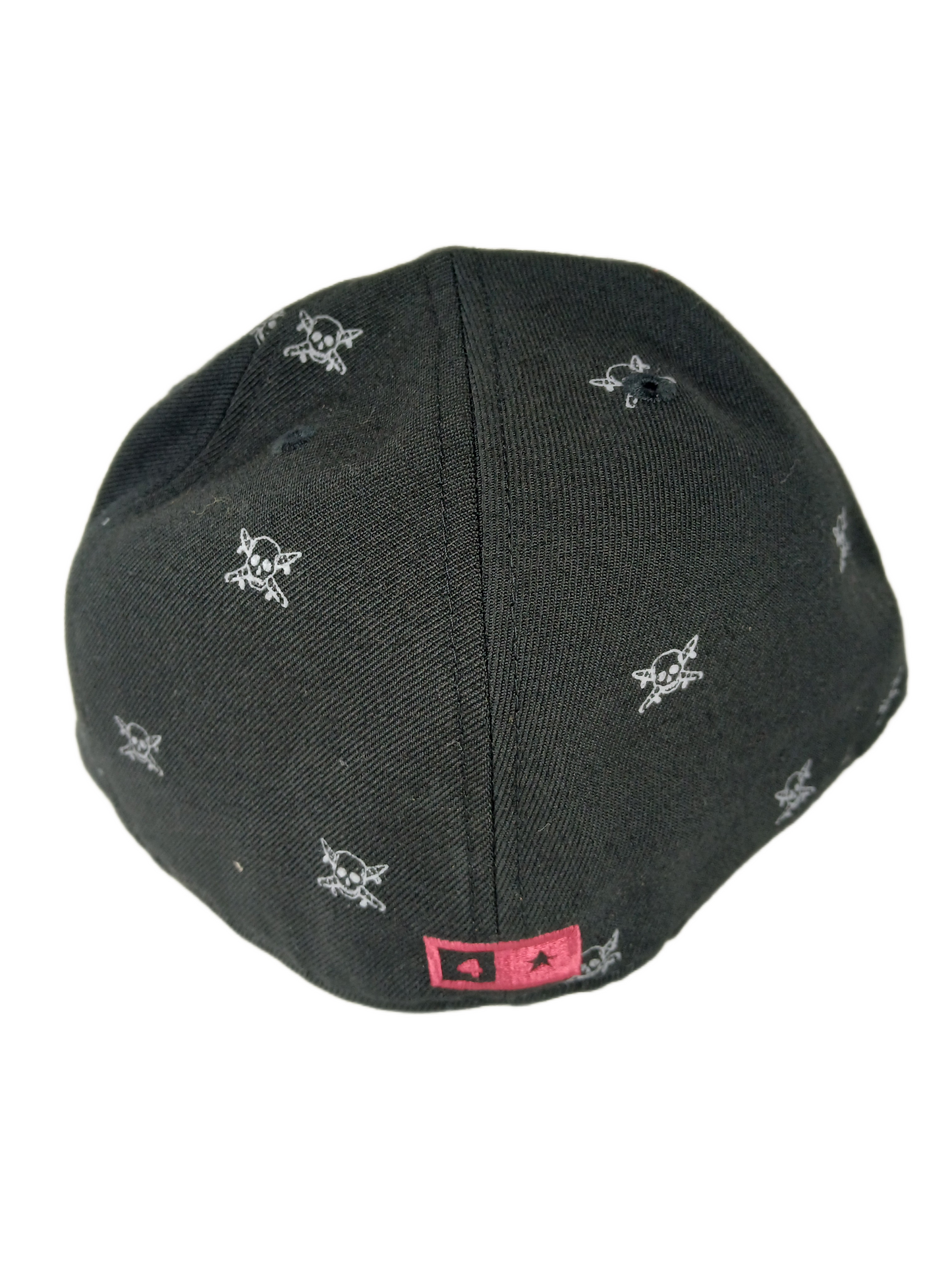 Fourstar X New Era 59Fifty Black Red Pirate Grey Pirates All Over Print Size 7 1/2 59.6cm Vintage Fitted Hat