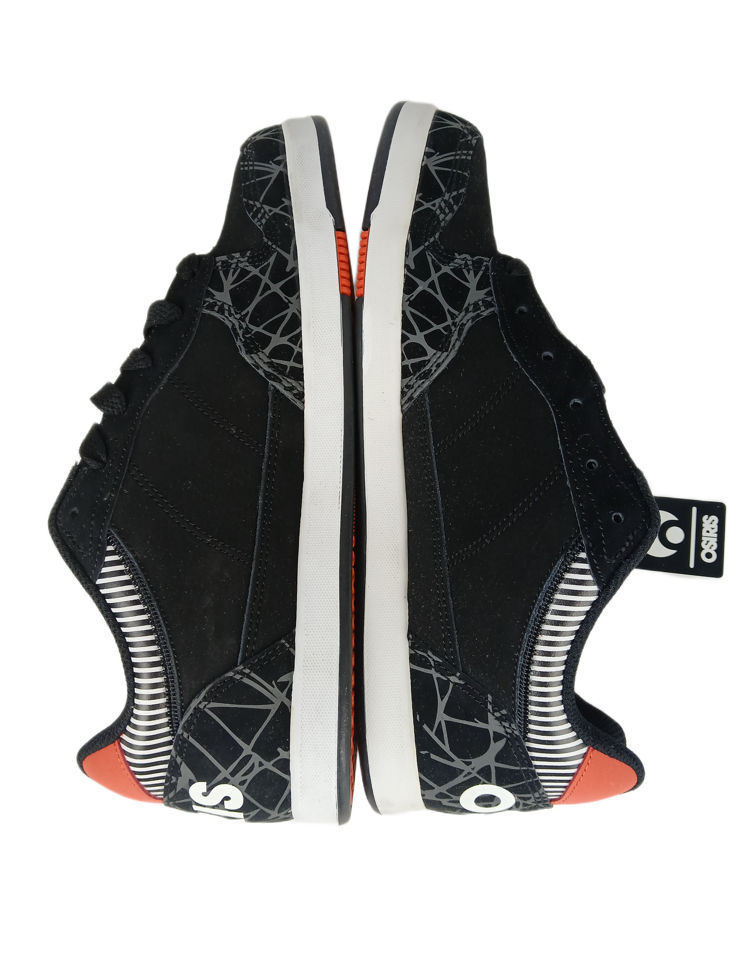 Osiris Corey Duffel Duffel Black/Red Stripes US Mens Size 11 Shoes