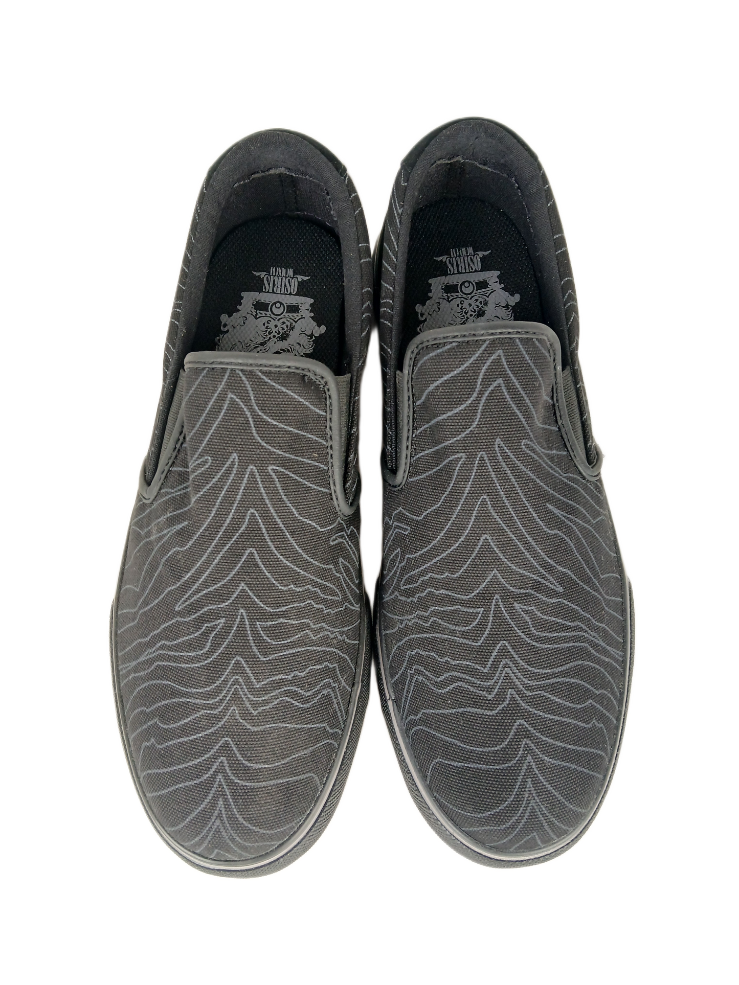Osiris X Joy Division Unknown Pleasures Scoop Black/White/Zebra US Mens Size 9 Shoes